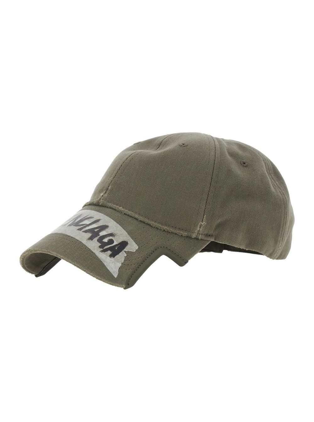 Balenciaga Green Baseball Cap with Maxi Logo Lettering on the Front in Cotton Man Size ONE SIZE - 1 Thumbnail