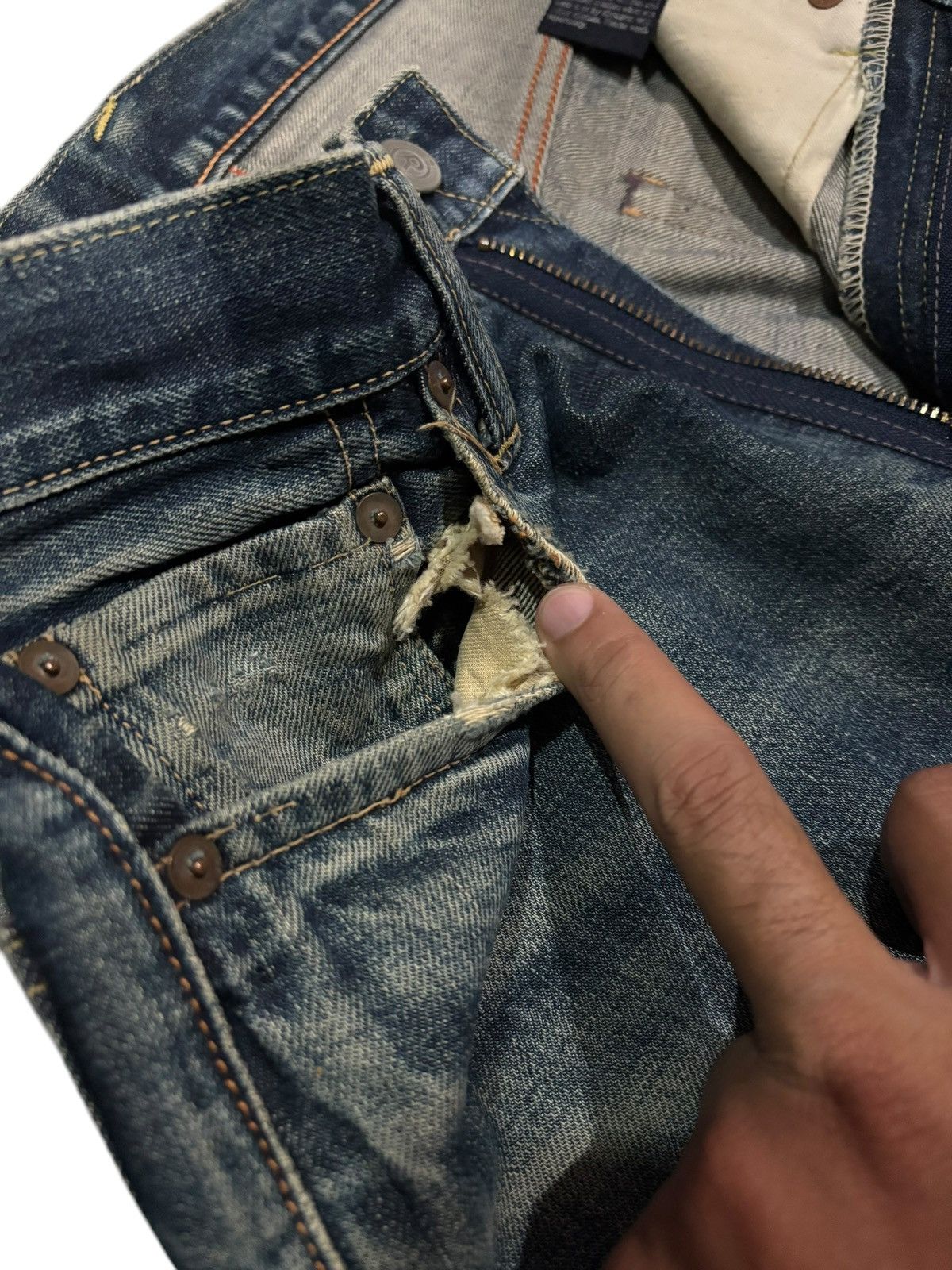 45rpm × Japanese Brand 90s Vtg 45rpm Distressed Faded Reworked Jeans Size US 30 / EU 46 - 5 Thumbnail