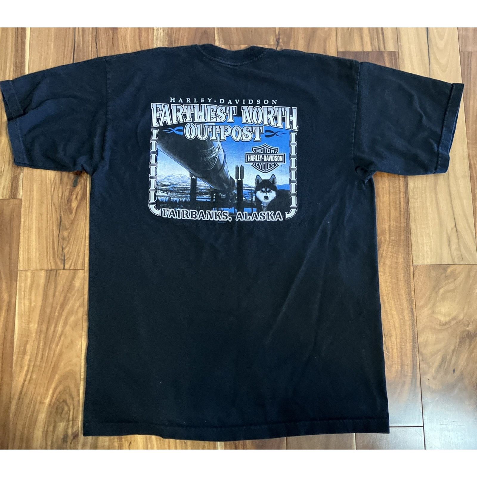 Harley Davidson Vtg Harley-Davidson Fairbanks Alaska Wolves Graphic Size XL Size US XXL / EU 58 / 5 - 1 Thumbnail