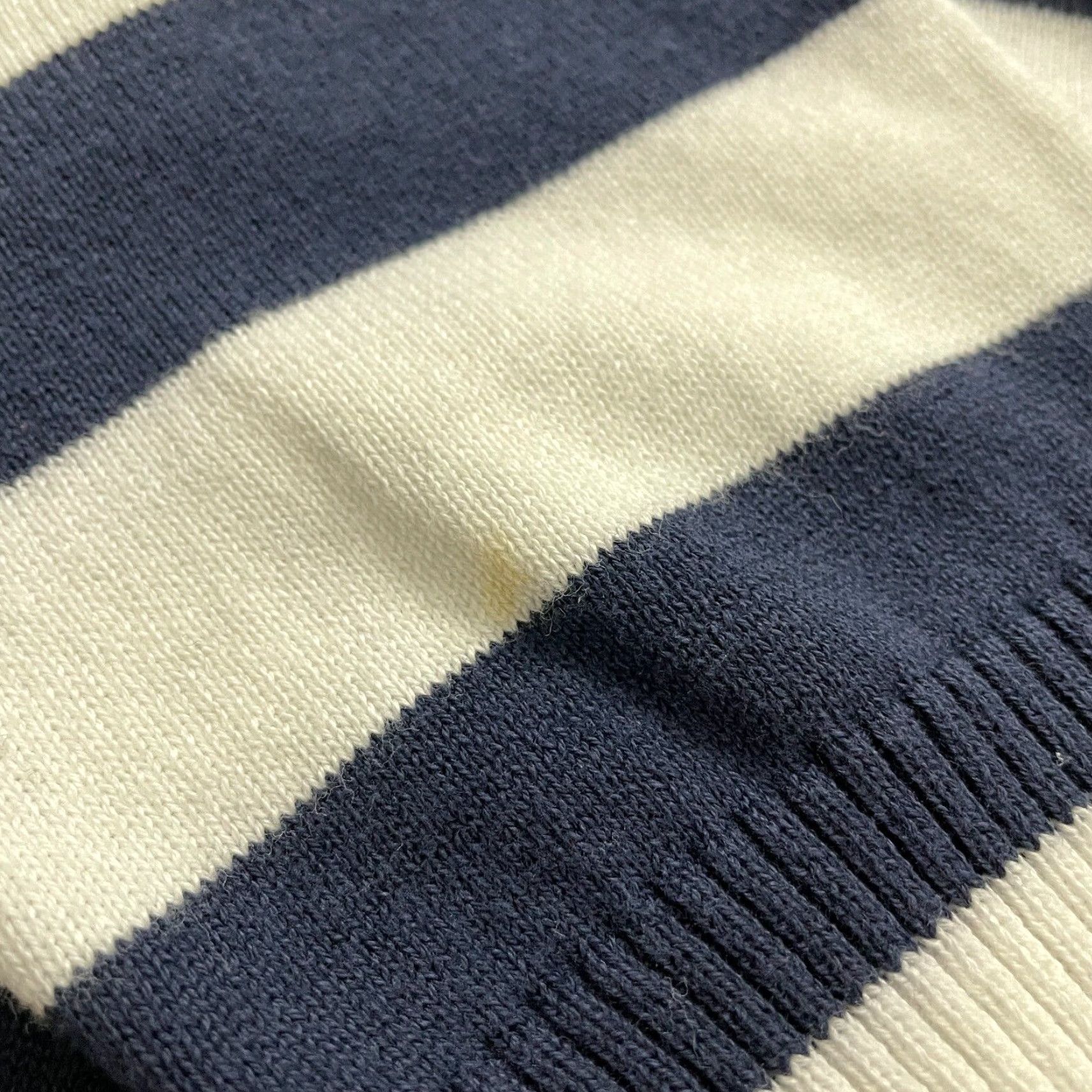 Vintage Covington Cardigan Sweater Womens Large Blue Striped V-Neck Button Knit All Seasons Size L / US 10 / IT 46 - 6 Thumbnail