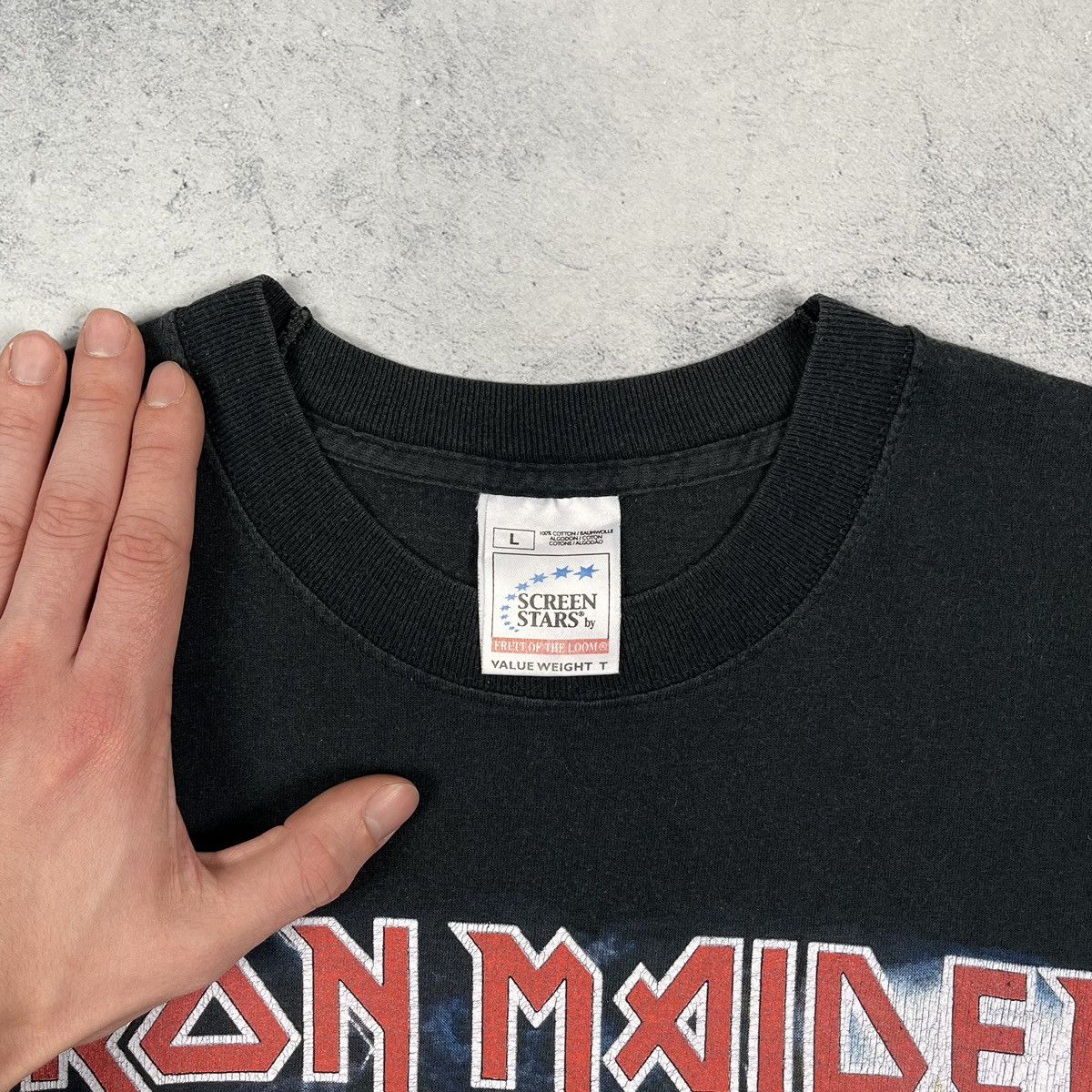 Band Tees Vintage Iron Maiden Tour rock band T shirt 2002 Size US L / EU 52-54 / 3 - 11 Thumbnail