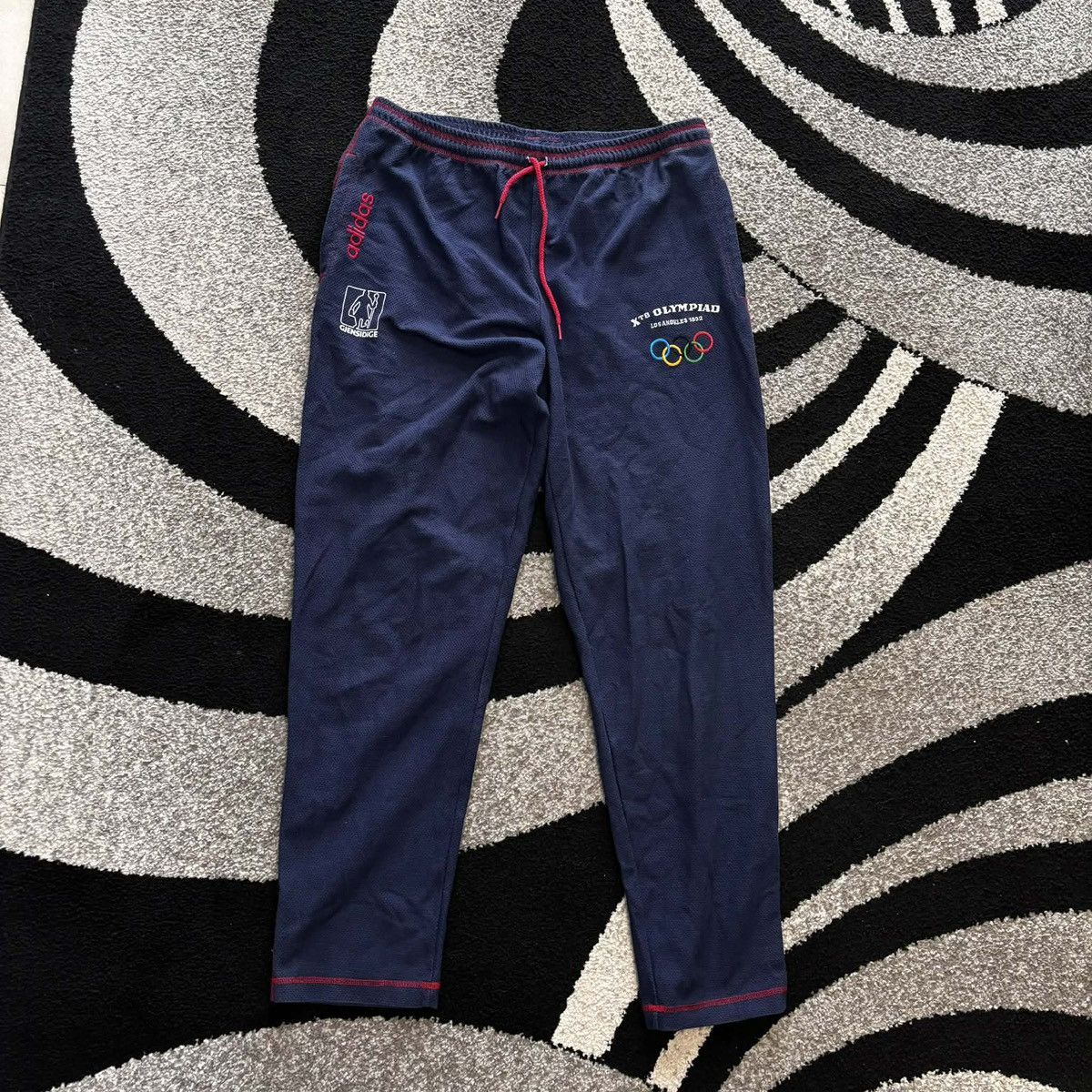Adidas Vintage Adidas Olympic Centennial Track Pants LosAngeles1932 Size US 34 / EU 50 - 1 Thumbnail