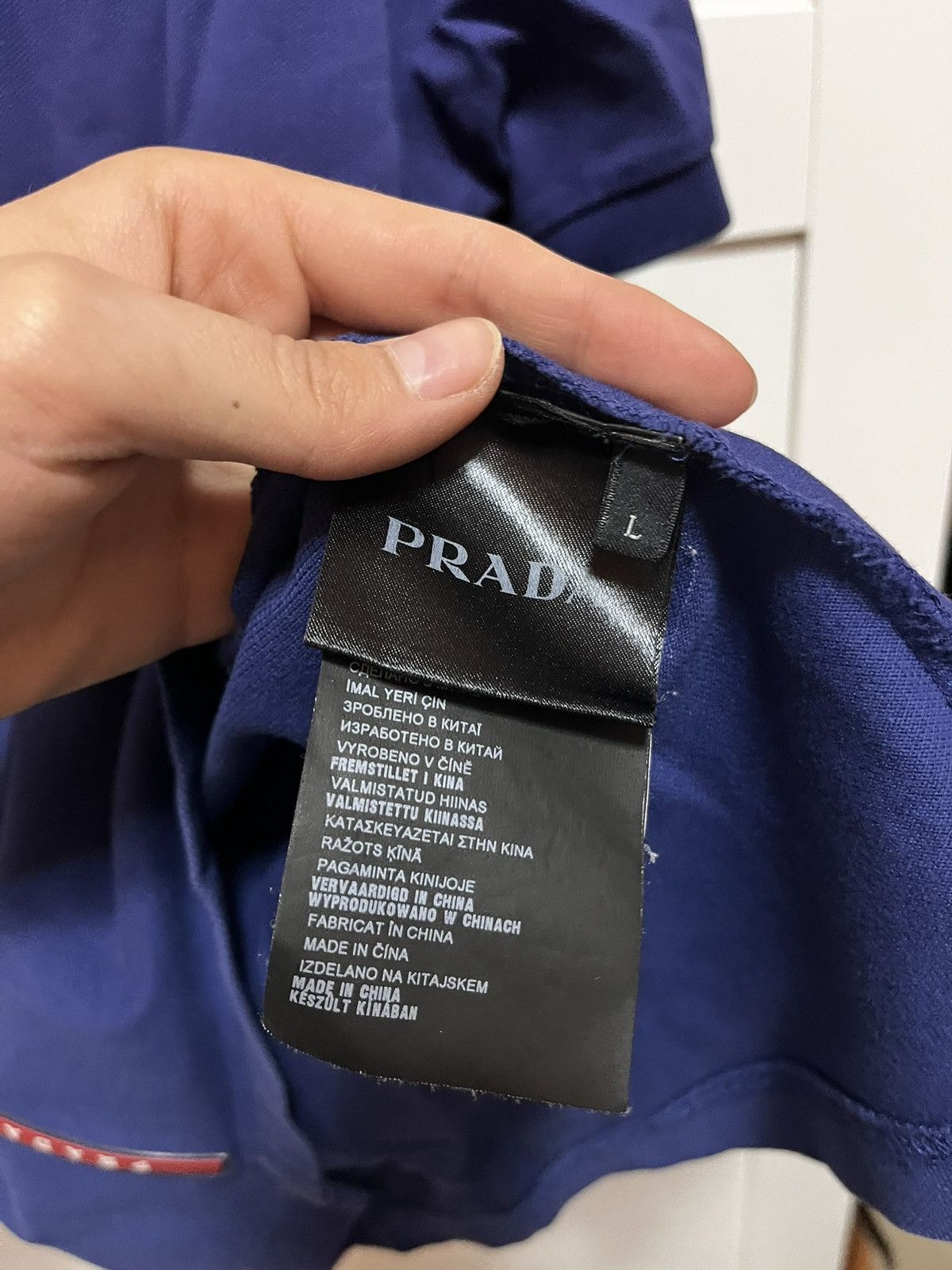 Prada Vintage Prada Polo Shirt Size US L / EU 52-54 / 3 - 4 Thumbnail