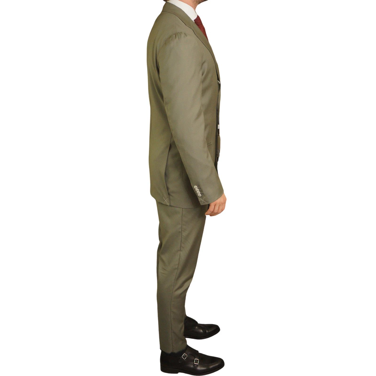 Suitsupply Men Suitsupply Suit Havana Tulip Wool S110 Pleated US40L Size 40L - 2 Thumbnail