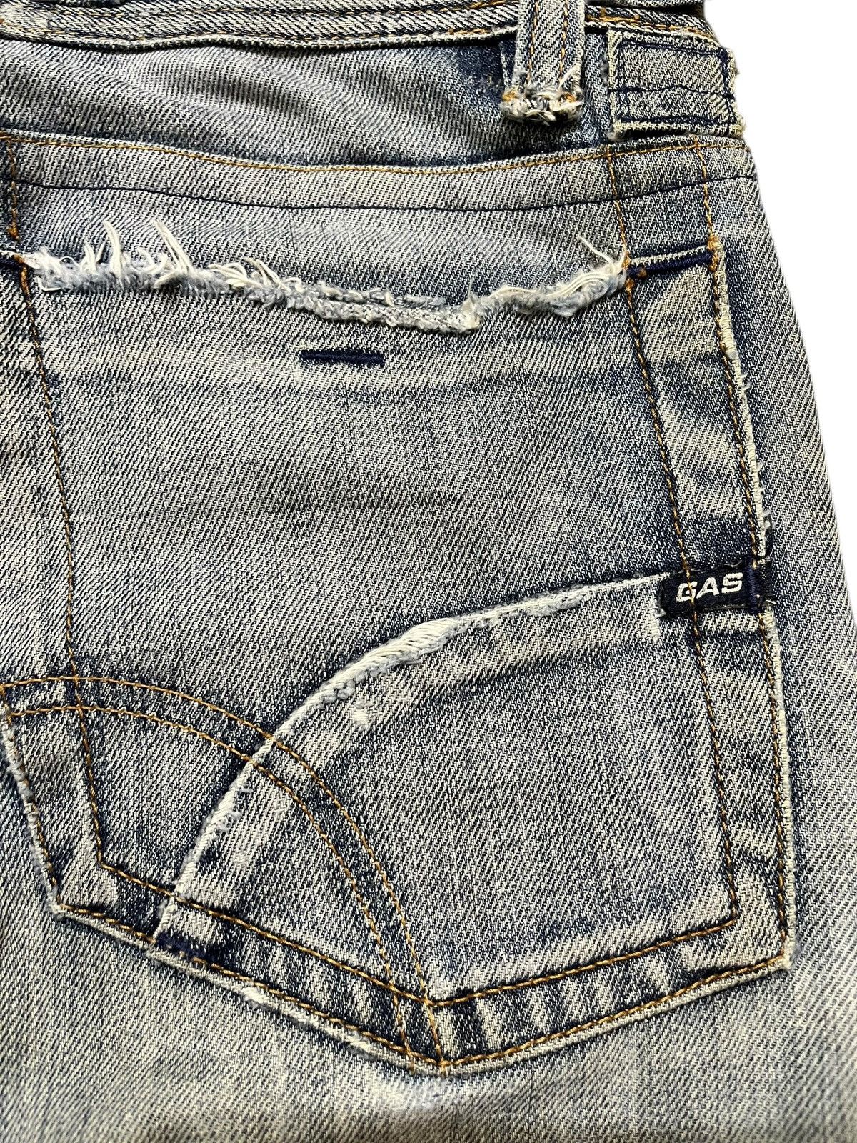 GAS Vintage GAS Slimfit Mudwash Distressed Denim Size US 30 / EU 46 - 7 Thumbnail