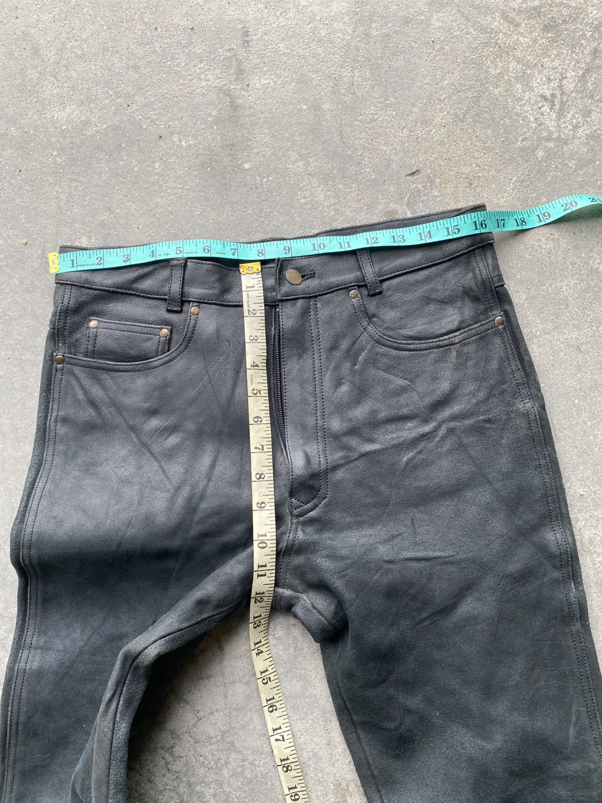 Genuine Leather × Leather × Vintage Franker cow leather pants Size US 33 - 3 Thumbnail