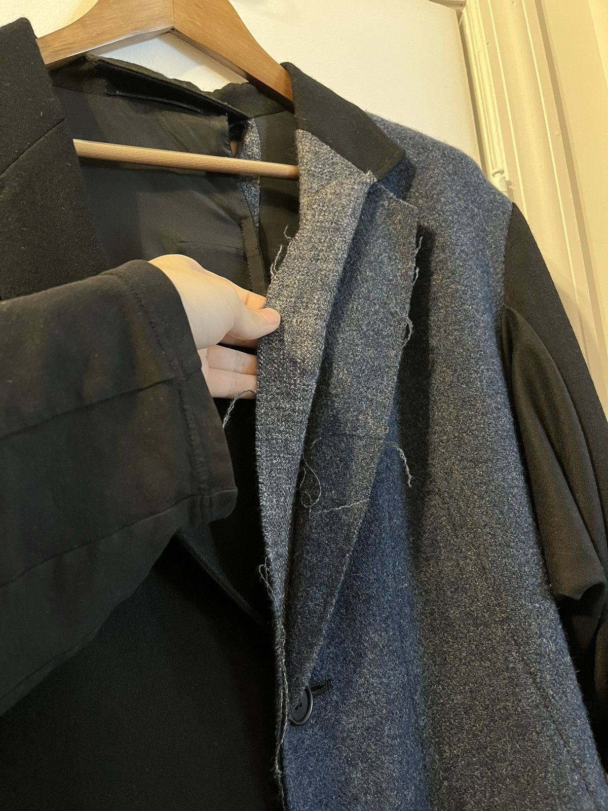 Yohji Yamamoto Yohji Yamamoto Pour Homme 15AW splicing jacket Size US L / EU 52-54 / 3 - 5 Thumbnail