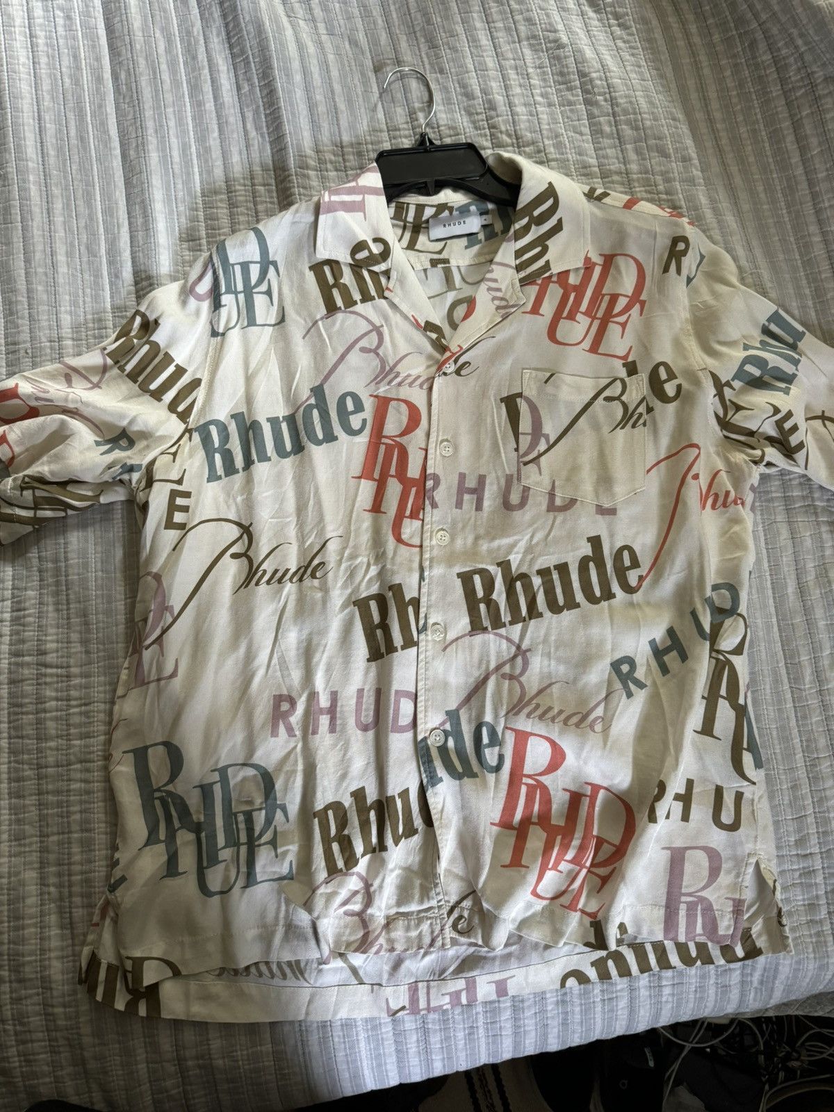 Rhude Rhude Logo Shirt Size US XL / EU 56 / 4 - 1 Thumbnail