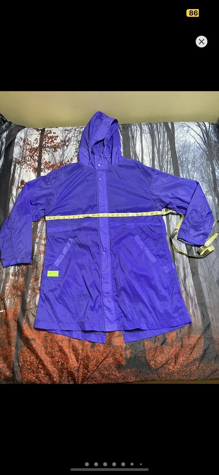 image of 00S Li Ning Packable Nylon Fishtail M in Purple, Men's (Size Medium)