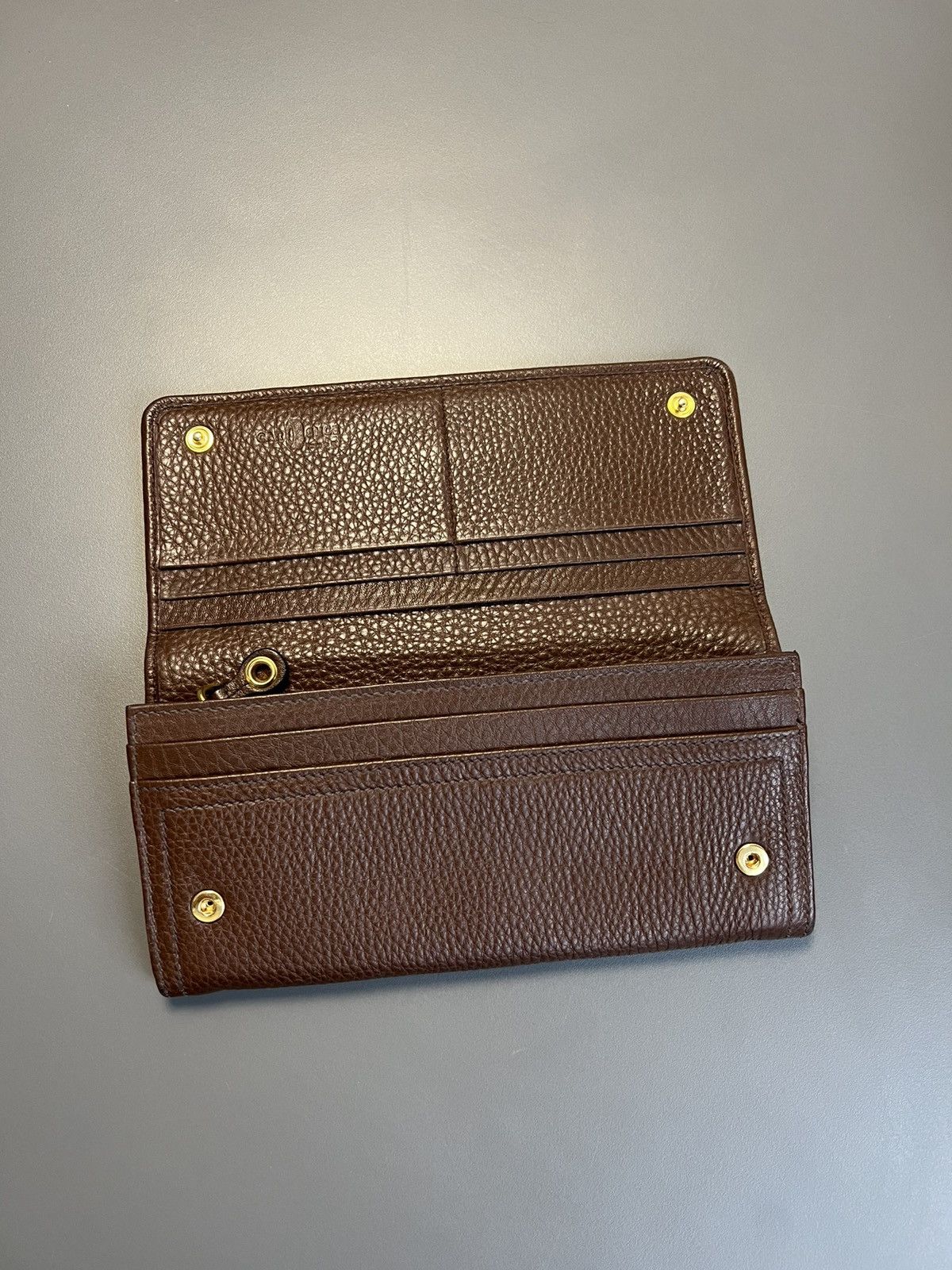 Car Shoe Car Shoe By Prada Leather Wallet Brown Size ONE SIZE - 12 Thumbnail