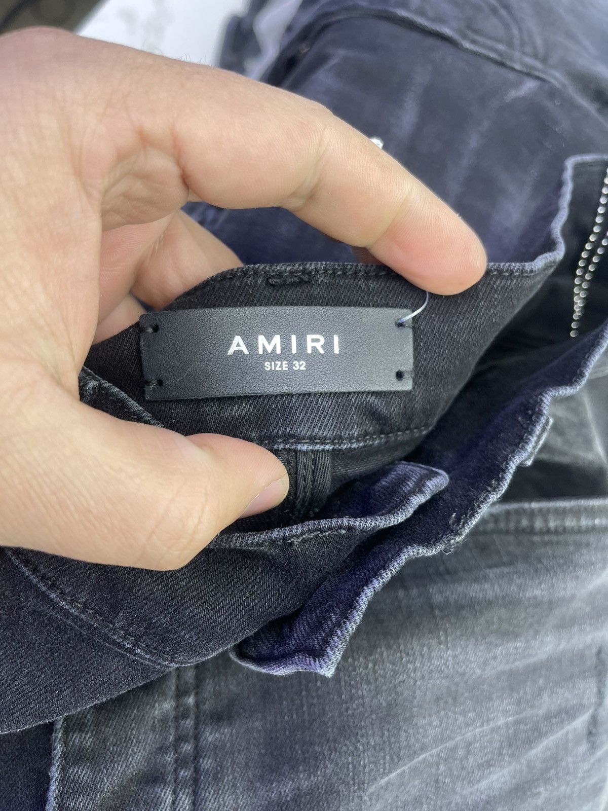 Amiri Amiri Mx1 Black/white jean Size US 32 / EU 48 - 4 Thumbnail