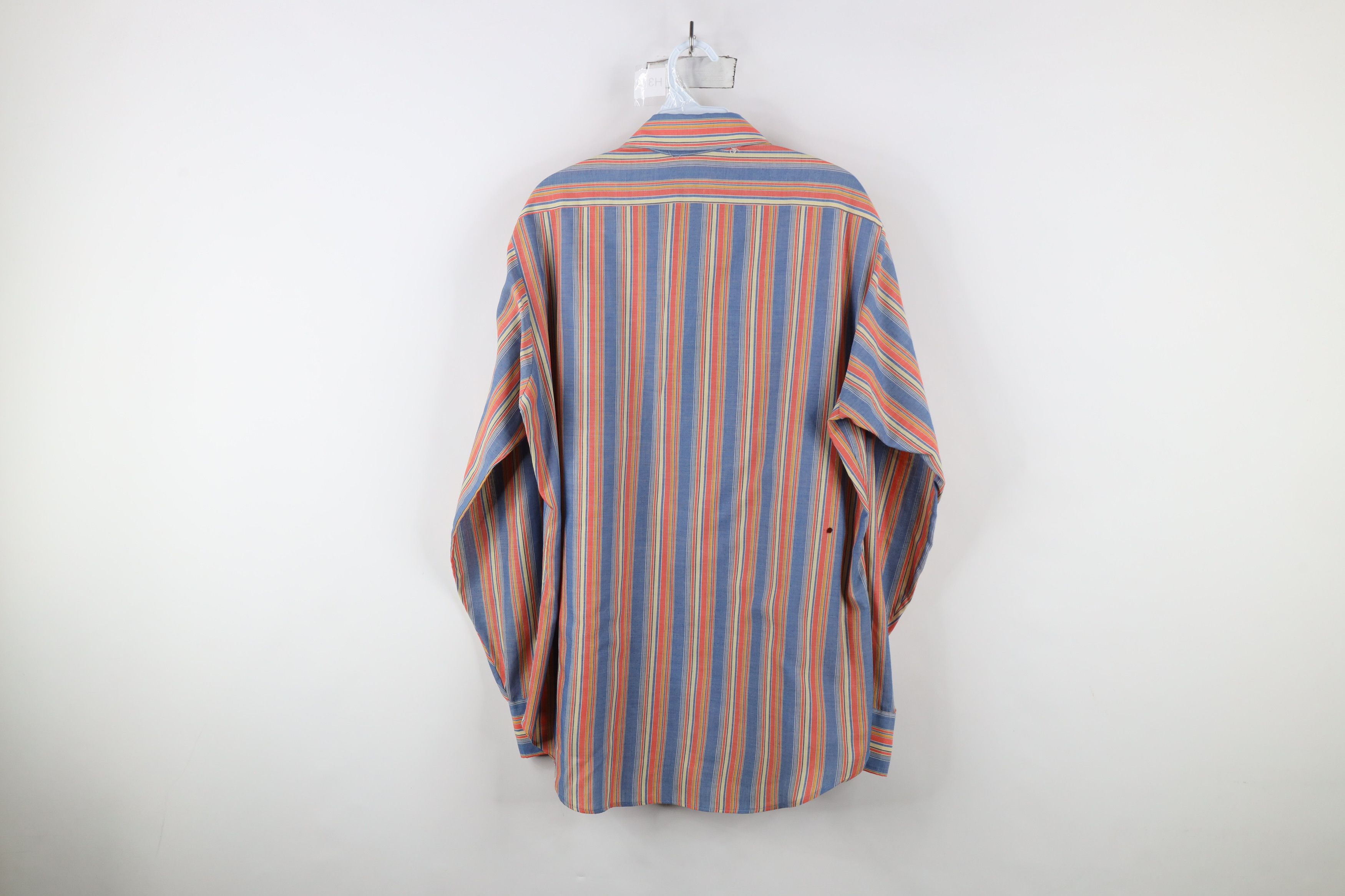 Vintage Vintage 70s Streetwear Rainbow Striped Button Shirt USA Size US M / EU 48-50 / 2 - 12 Thumbnail