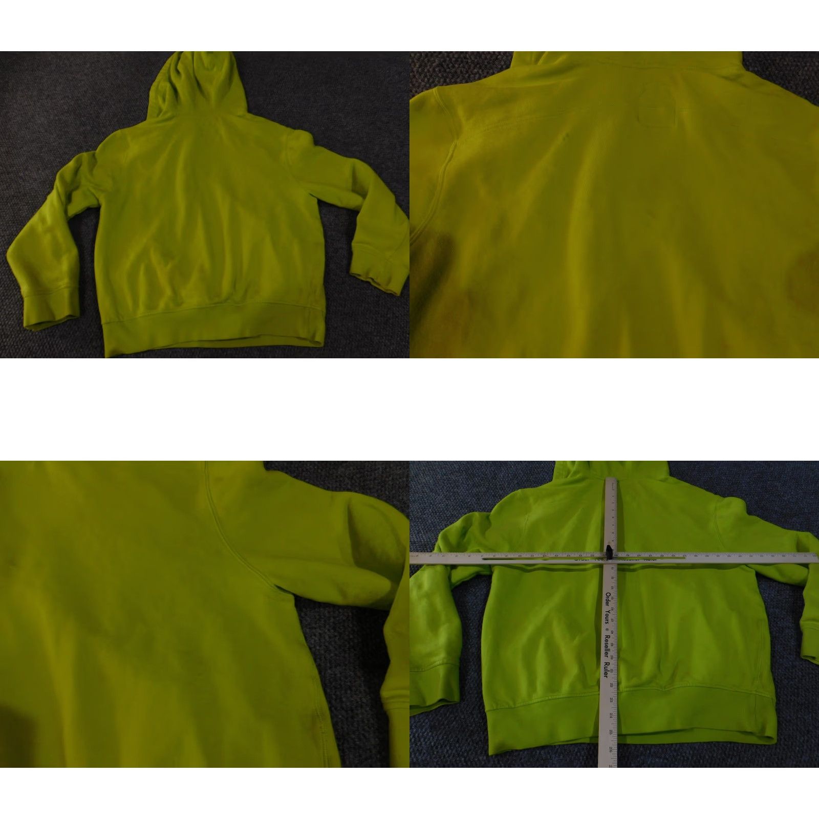 Akademiks Akademiks Hoodie Mens 3XL Neon Green Pullover Graphic BLANG Snap Neck Blue Lined Size US XXL / EU 58 / 5 - 9 Thumbnail