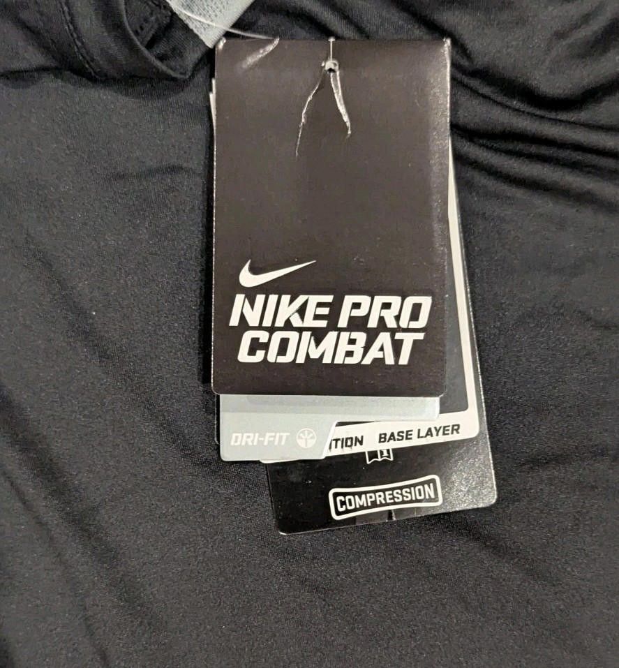 Nike Nike Pro Combat Dri Fit Compression Black Long Sleeve XL Size US XL / EU 56 / 4 - 7 Thumbnail
