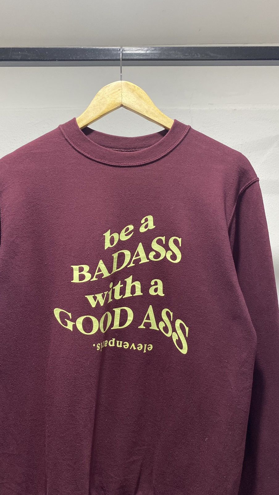 Eleven Paris × Japanese Brand Badass with Good Ass Wording Poem Sweater Size US S / EU 44-46 / 1 - 4 Thumbnail