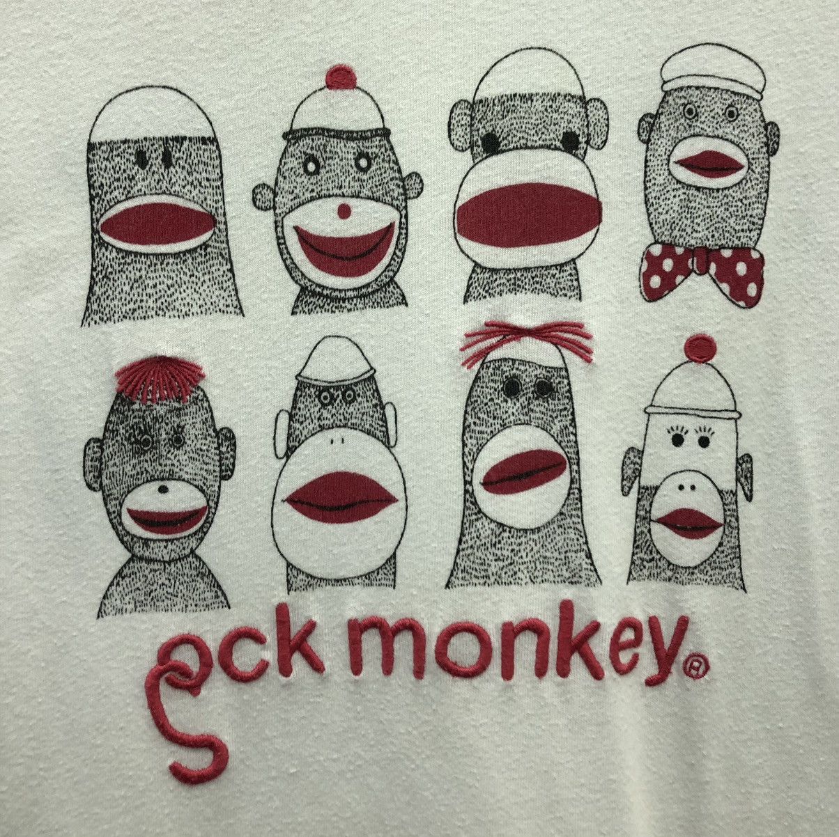 Vintage Vintage Sock Monkey Kyoukai T-Shirt Size US L / EU 52-54 / 3 - 3 Thumbnail