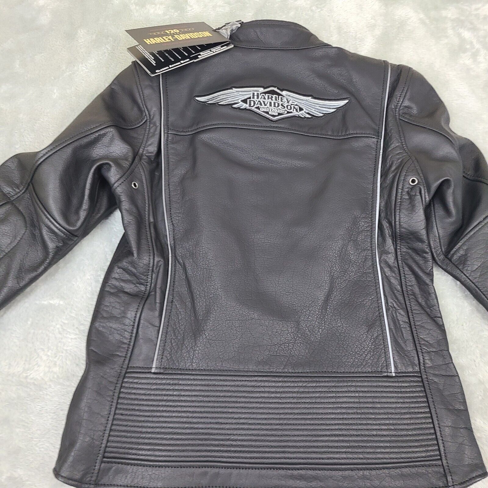 Harley Davidson Harley Davidson Women's 120th Anniversary Black Revelry Leat Size S / US 4 / IT 40 - 14 Thumbnail