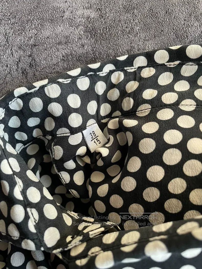 Saint Laurent Paris Saint Laurent Paris Large Polka Dot Silk Shirt Size XS / US 0-2 / IT 36-38 - 5 Thumbnail