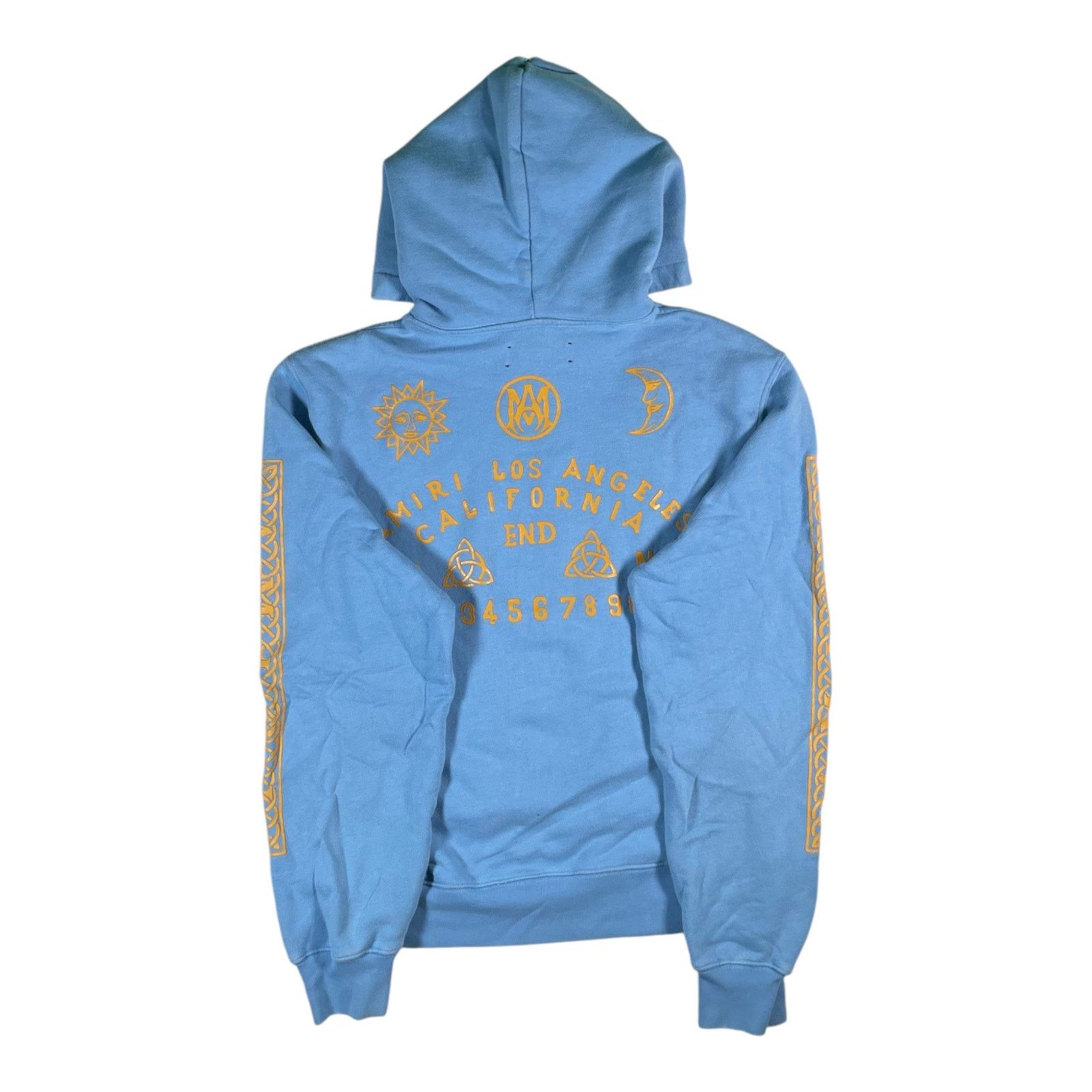 Amiri Amiri Ouija Board Baby Blue & Yellow Hoodie Size US L / EU 52-54 / 3 - 2 Thumbnail