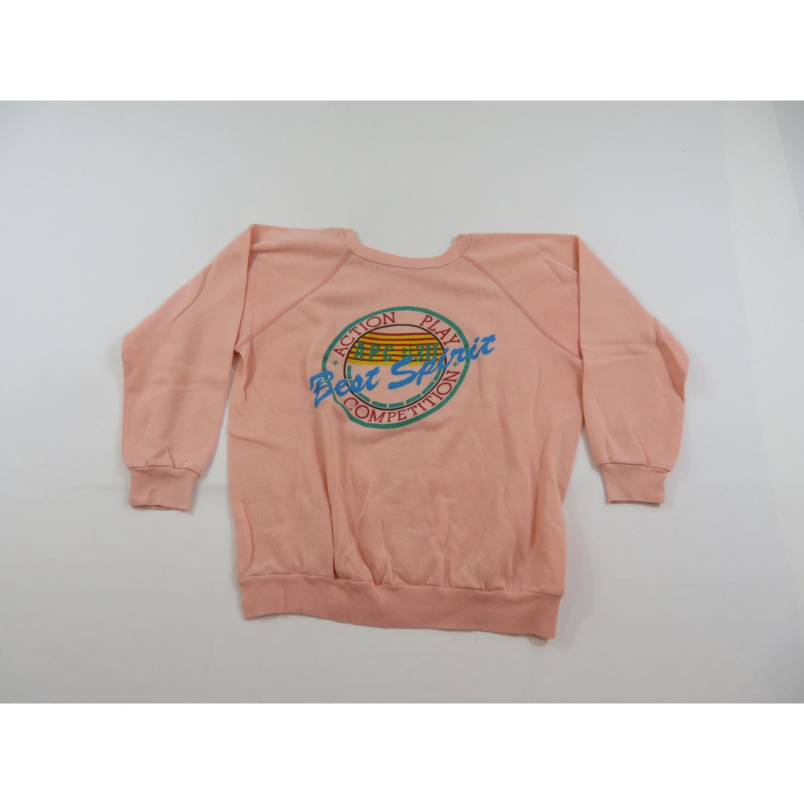 Other Action Play Spirit Cheerleading Sweatshirt, Pink Sz M 1980s Size M / US 6-8 / IT 42-44 - 1 Thumbnail