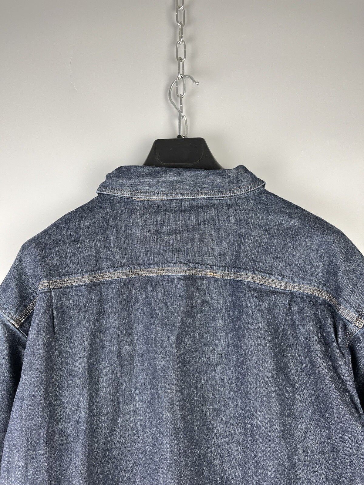 Carhartt Carhartt Button Long Sleeve Denim Work Shirt Size US XL / EU 56 / 4 - 10 Thumbnail