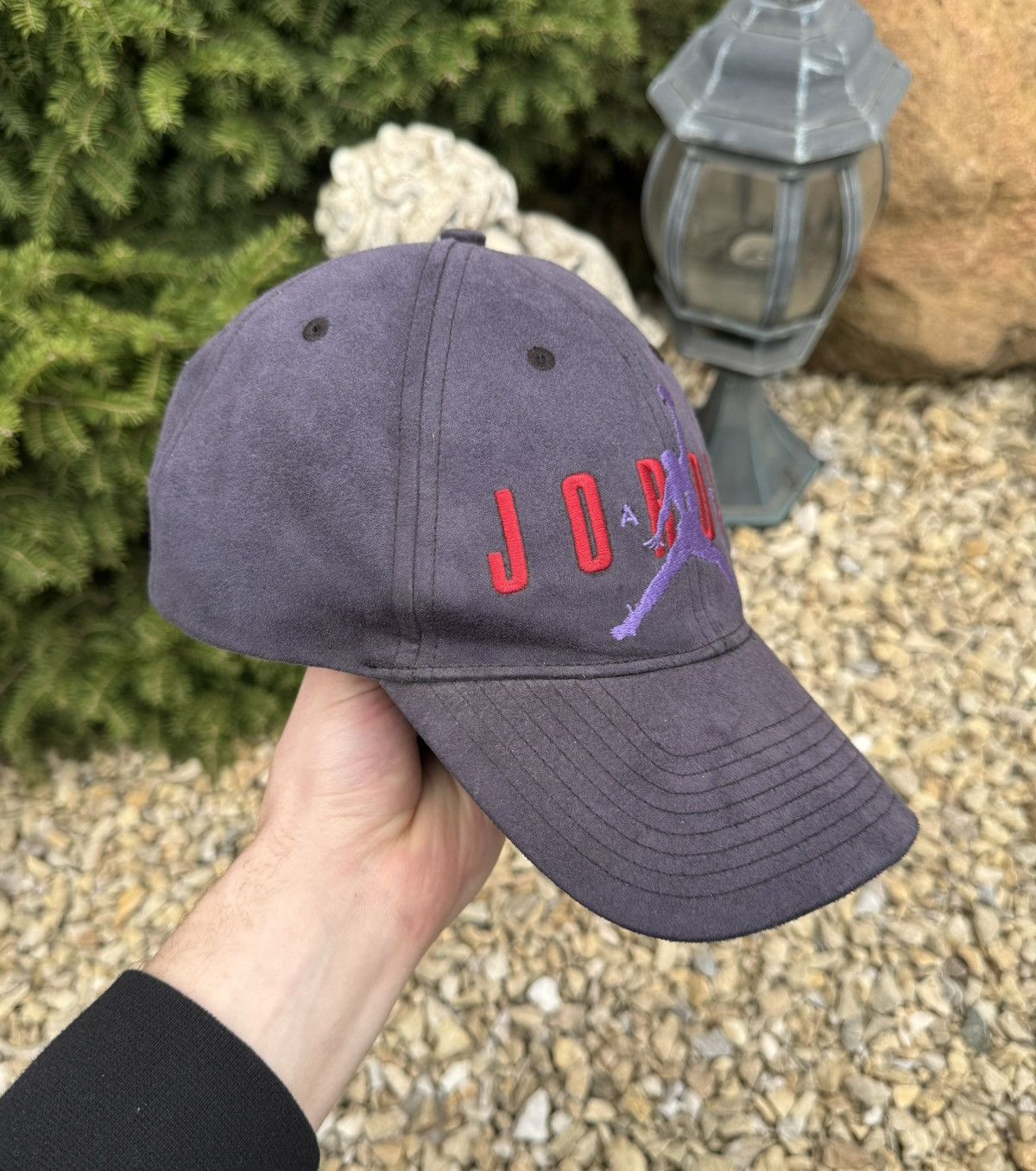 Other 1990s Vintage Jordan Big Logo Velour Cap Hat Size ONE SIZE - 3 Thumbnail