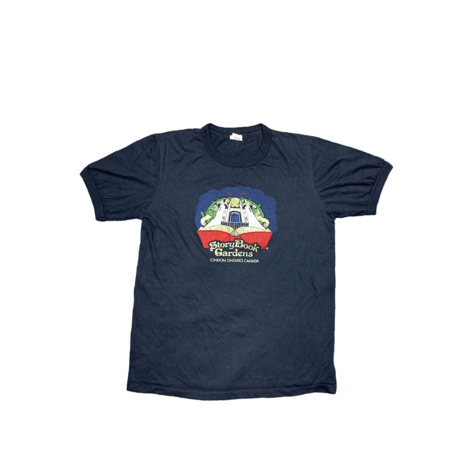 Vintage VINTAGE 80s STORYBOOK GARDENS T SHIRT AMUSEMENT PARK Canada vtg XL Men Black XL T-Shirt Size US XL / EU 56 / 4 - 1 Thumbnail