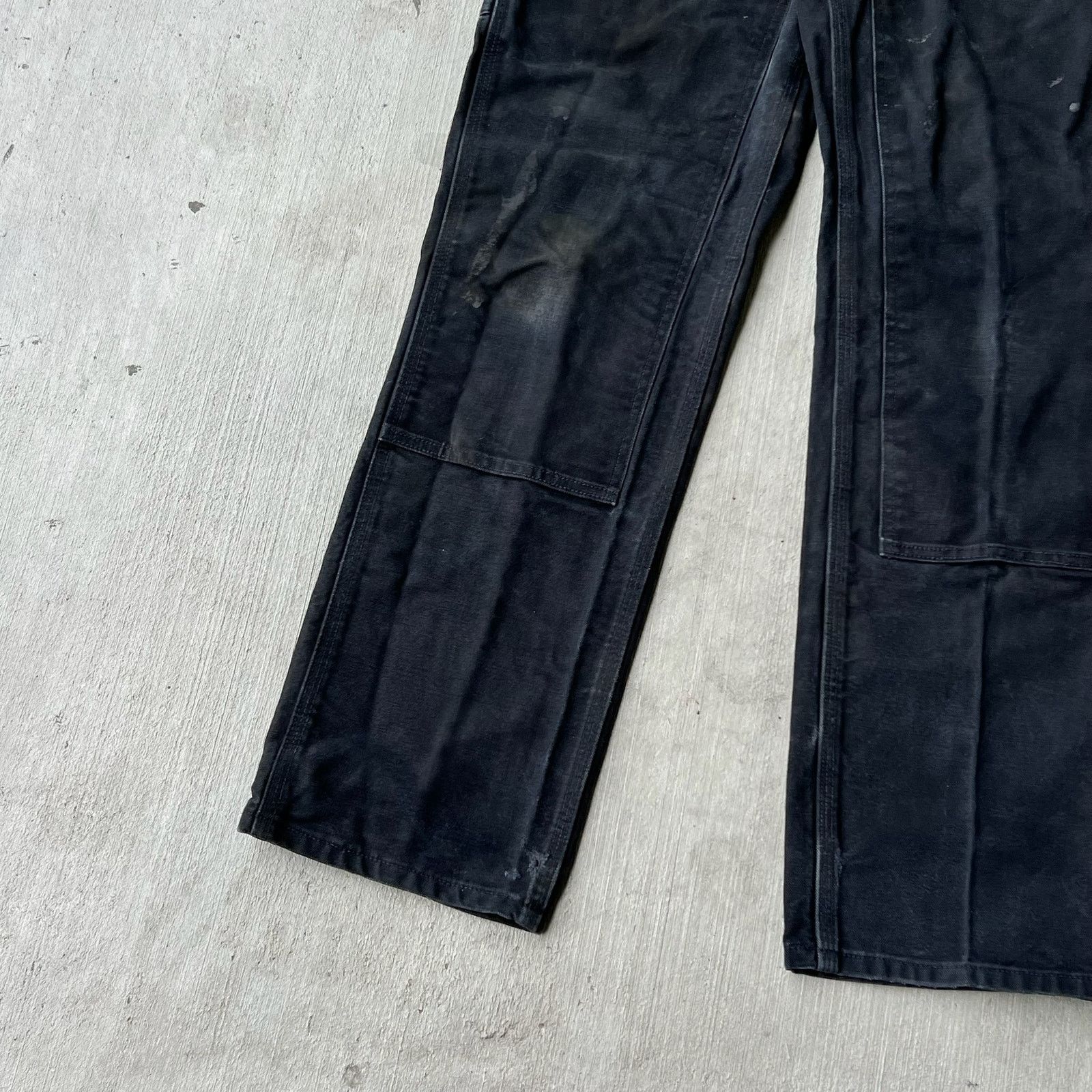 Carhartt × Vintage Carhartt black double knee work wear carpenter pants Size US 27 - 3 Thumbnail