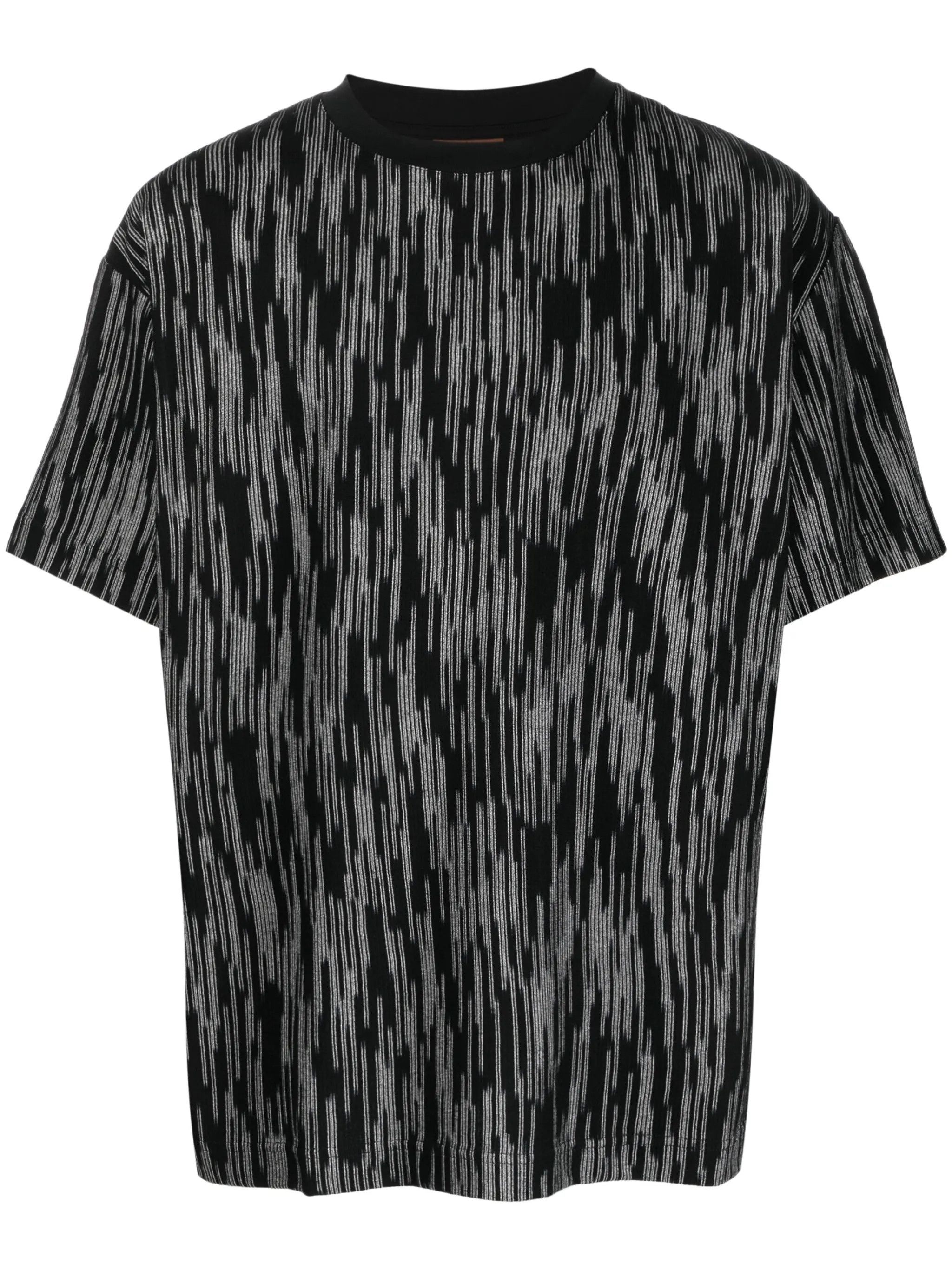 Missoni o1y0225 Crewneck T-Shirt in Black/White Size US M / EU 48-50 / 2 - 1 Thumbnail