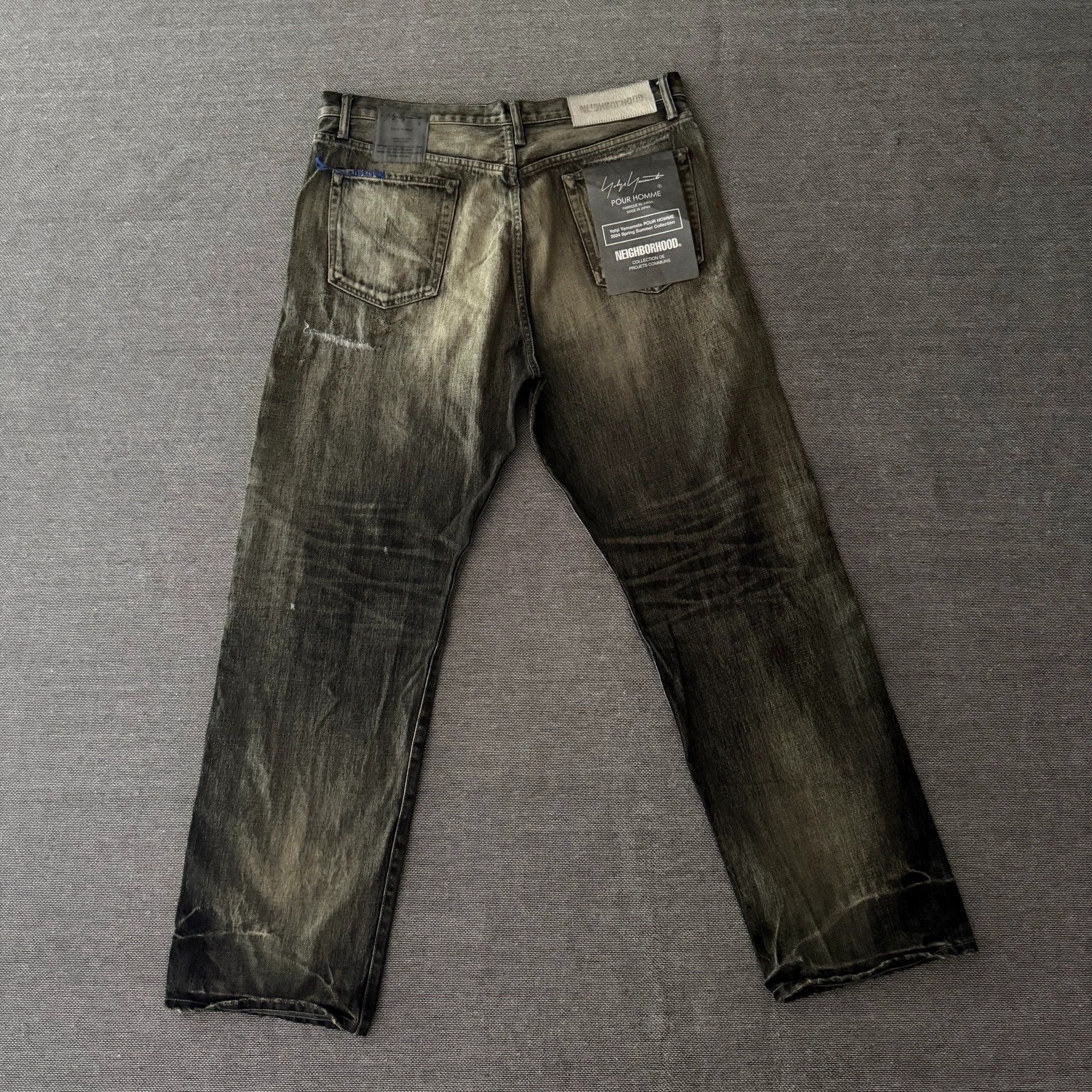 Neighborhood Neighborhood✖️Yohji 23AW Black DP-Basic Jeans XL Size US 36 / EU 52 - 3 Thumbnail