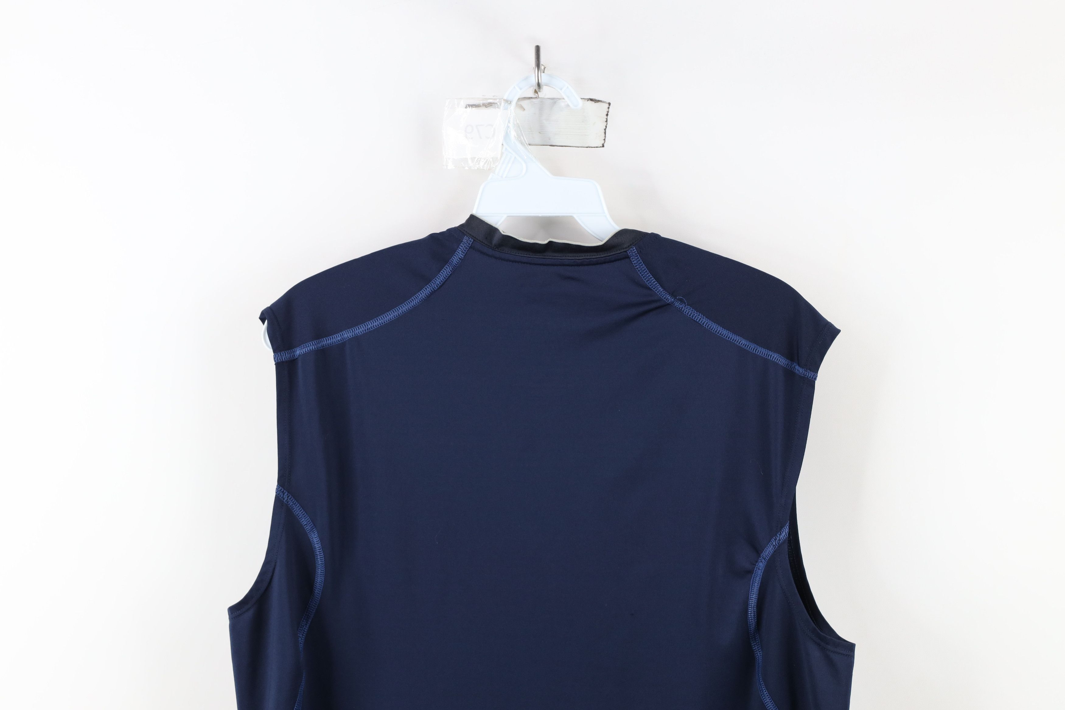 Nike × Vintage Nike Pro Combat Fitted Muscle Tank Tank Top T-Shirt Blue Size US M / EU 48-50 / 2 - 15 Thumbnail