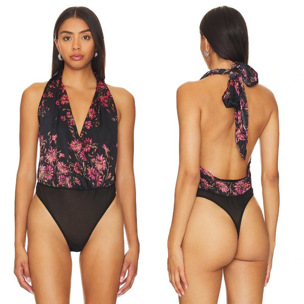 Free People NWT New Free People There She Goes Printed Bodysuit Size S Size S / US 4 / IT 40 - 1 Thumbnail