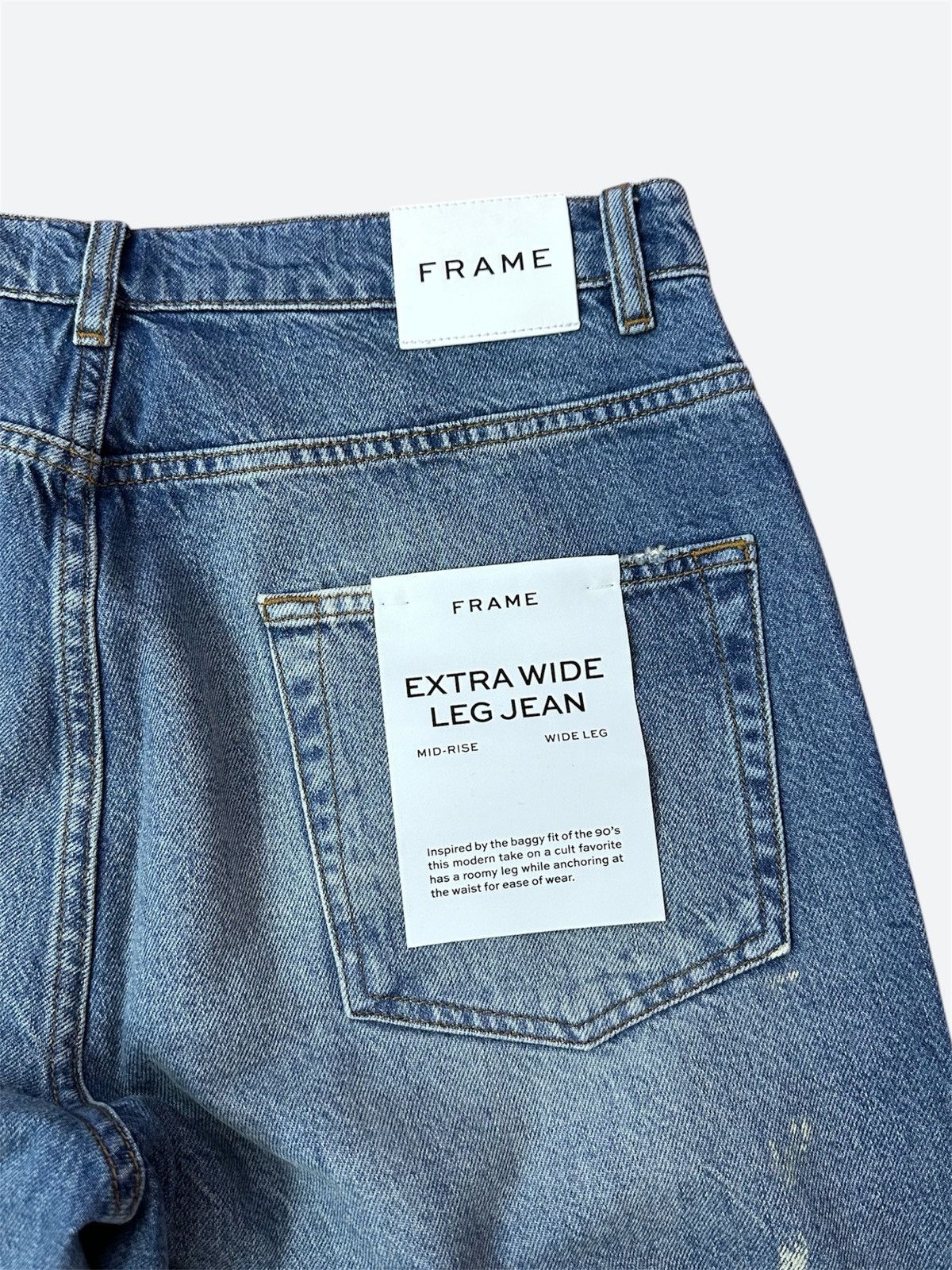 Frame Frame Extra Wide Jeans Washed Blue 31 Size US 31 - 7 Thumbnail