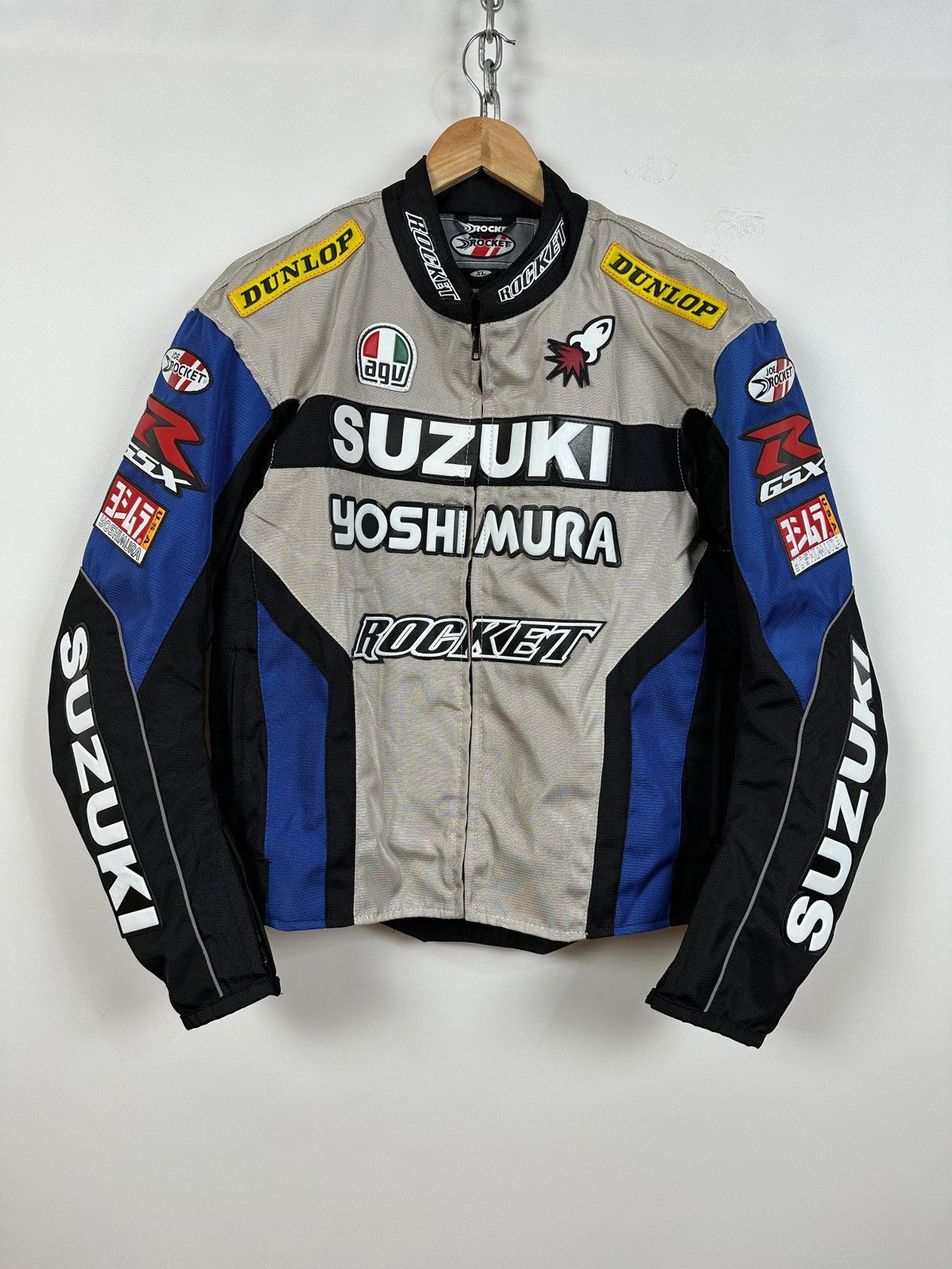 Formula 1 Vintage Suzuki Yoshi Mura Rocket Moto Racing Jacket Size US XL / EU 56 / 4 - 5 Thumbnail