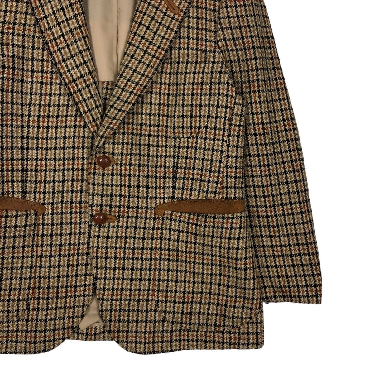 Japanese Brand 🔥VINTAGE DAKS LONDON COATS LEATHER PARTS POCKETS NOVA CHECK Size US S / EU 44-46 / 1 - 7 Thumbnail