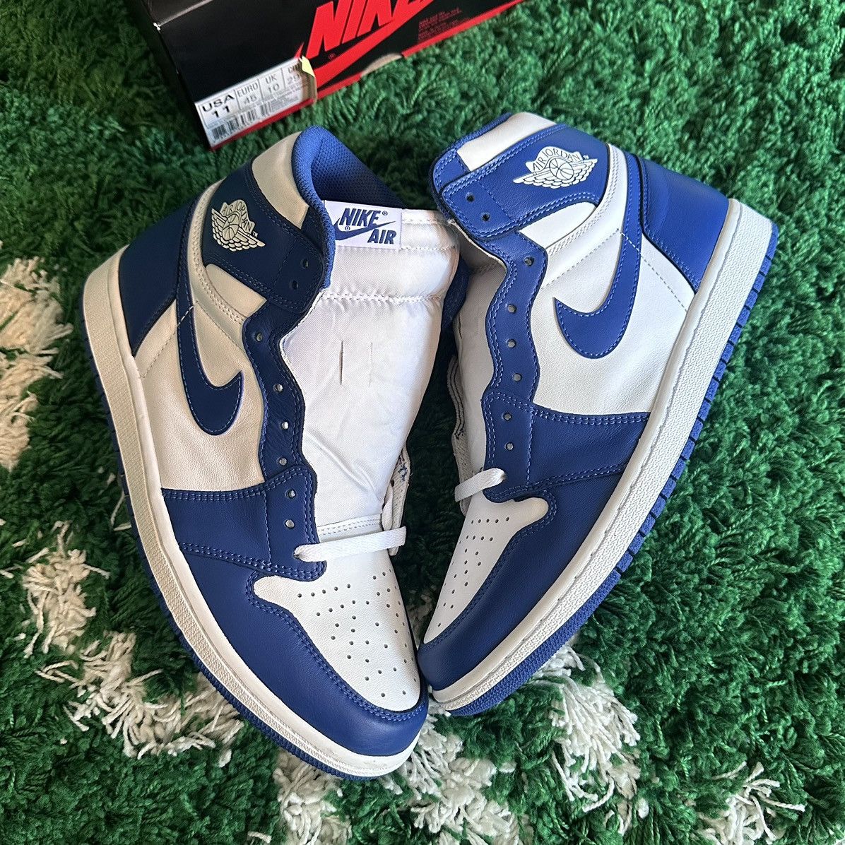 image of Jordan Nike Air Jordan 1 Retro High OG ‘Storm Blue’ Size 11 Vnds Shoes, Men's