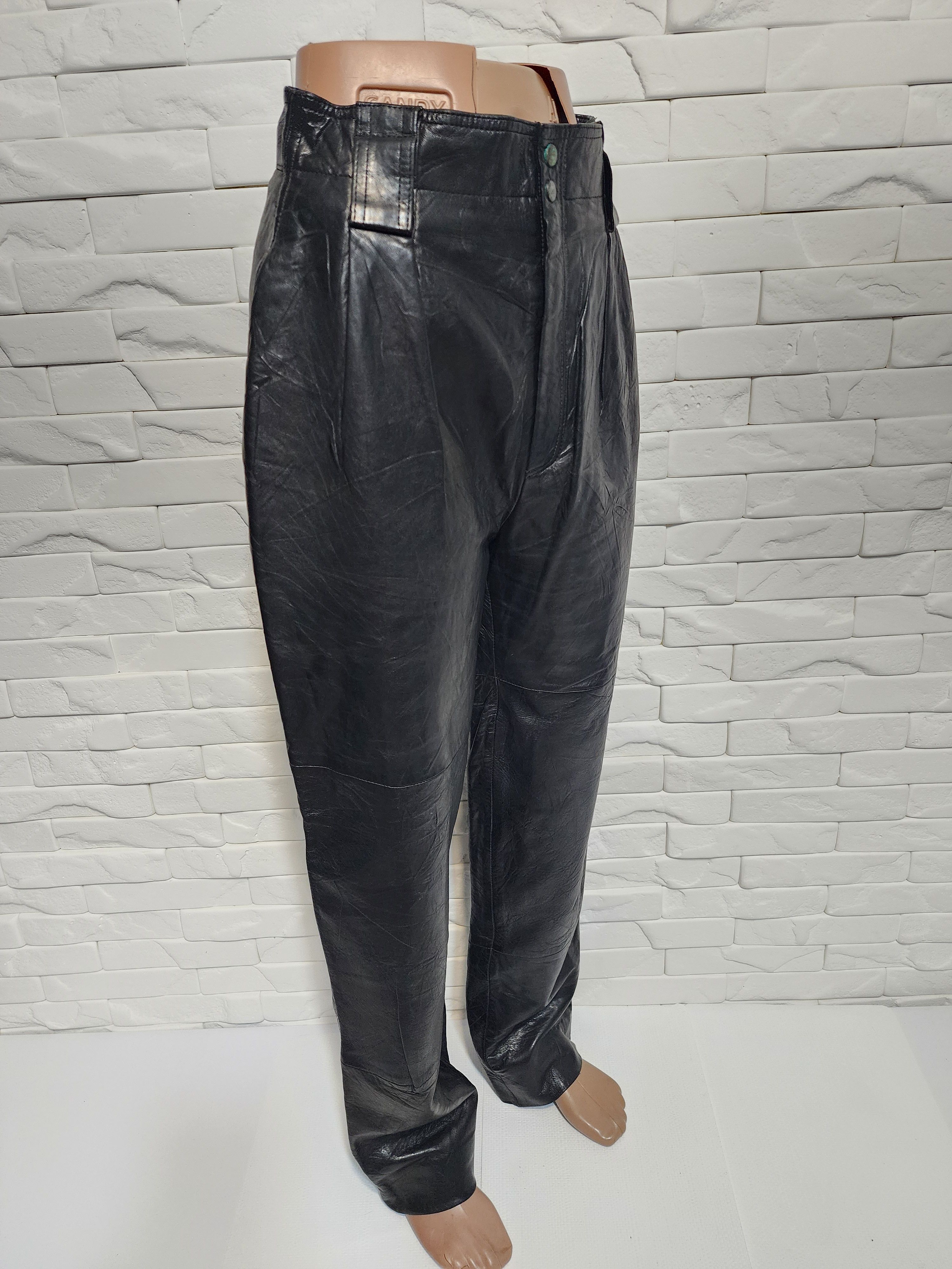 Other Black leather women's pants. Size 29" - 3 Thumbnail