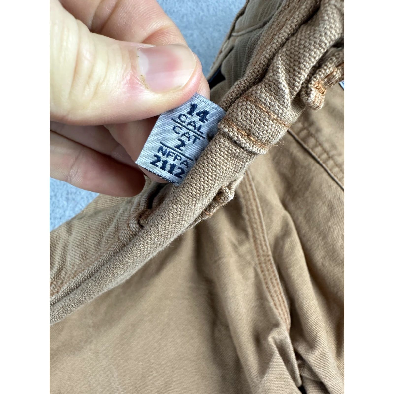 Vintage Tyndale FR Pants Mens 34x30 Brown Carpenter Flame Resistant Workwear Made USA Size US 34 / EU 50 - 3 Thumbnail