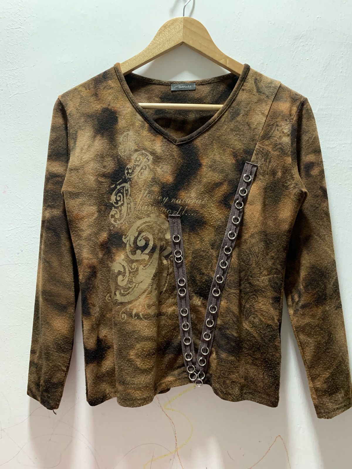 Japanese Brand Crazy Vintage Y2K Gothic Affliction Style Nature Tee Size M / US 6-8 / IT 42-44 - 1 Thumbnail
