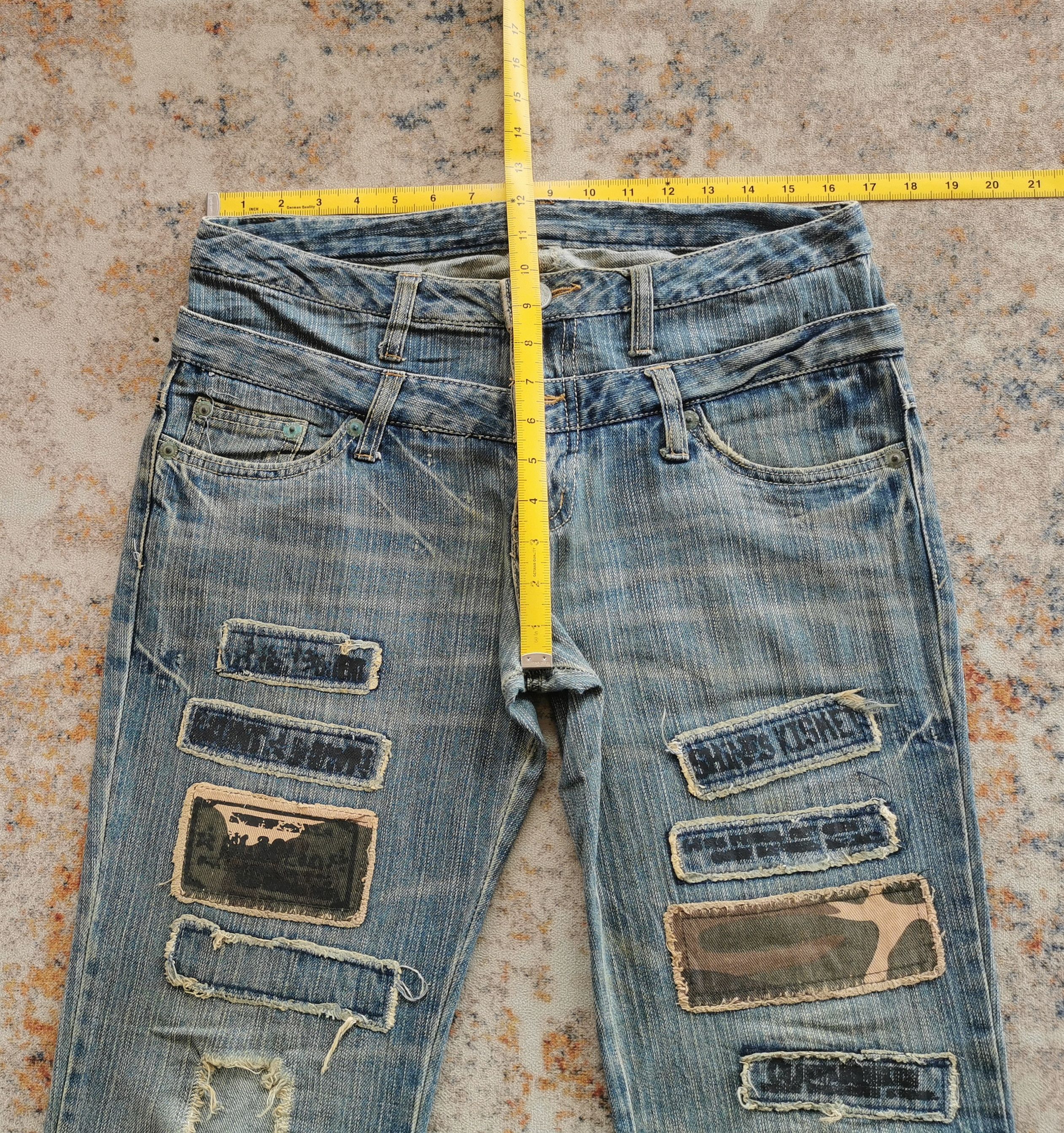 Kapital Double Waisted Patches Mudwash Jeans Style KAPITALS Size US 33 - 11 Thumbnail