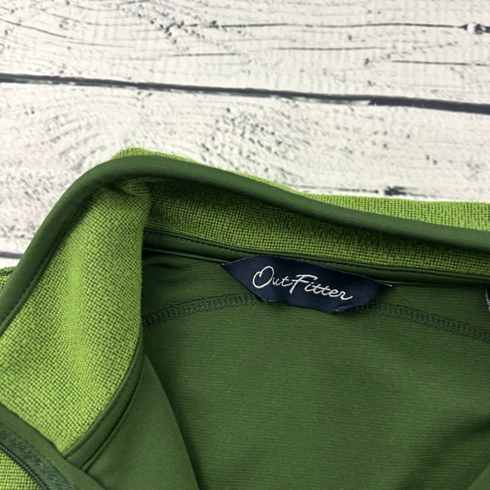 Vintage Mammoth Outfitter 1/4 Zip Pullover Jacket Women's L Green Size L / US 10 / IT 46 - 3 Thumbnail