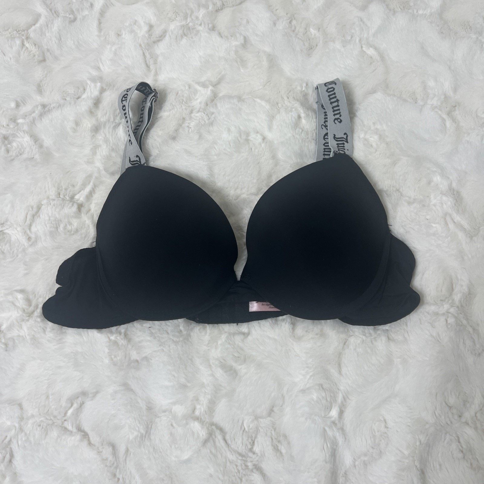 Juicy Couture Juicy Couture Women Underwire Black Push Up Bra Size 34B Size ONE SIZE - 1 Thumbnail