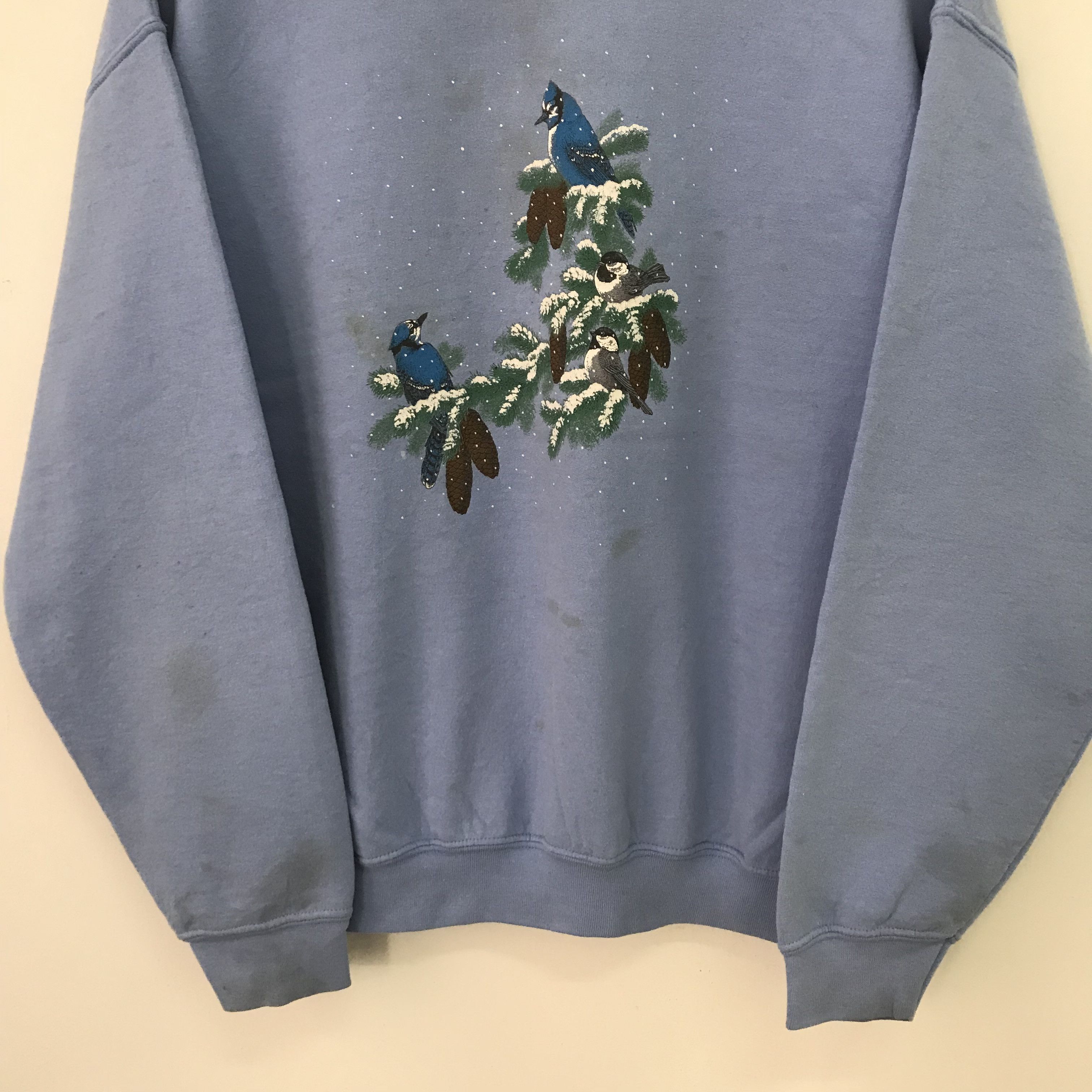Gildan Vintage Distressed Cardinal Bird Blue - 27 Size US L / EU 52-54 / 3 - 4 Thumbnail