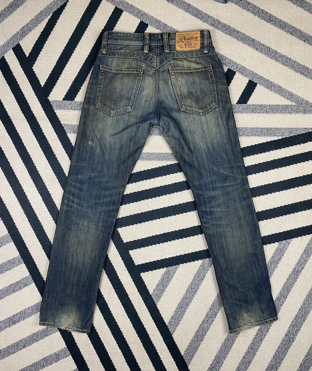Replay × Vintage Vintage Replay Dirty Distressed Jeans Size US 29 - 3 Thumbnail