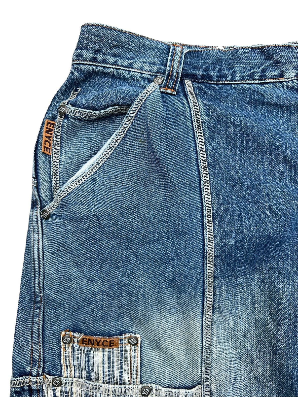 JNCO Enyce Y2K Multipocket Wide Baggy Denim Jeans 37 Size US 37 - 9 Thumbnail