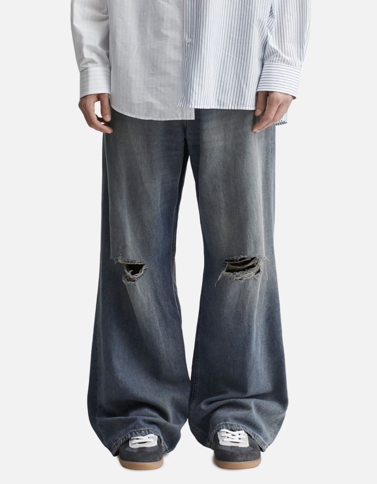 Maison Margiela Maison Margiela MM6 SS24 Distressed Denim Jeans Size US 30 / EU 46 - 7 Thumbnail