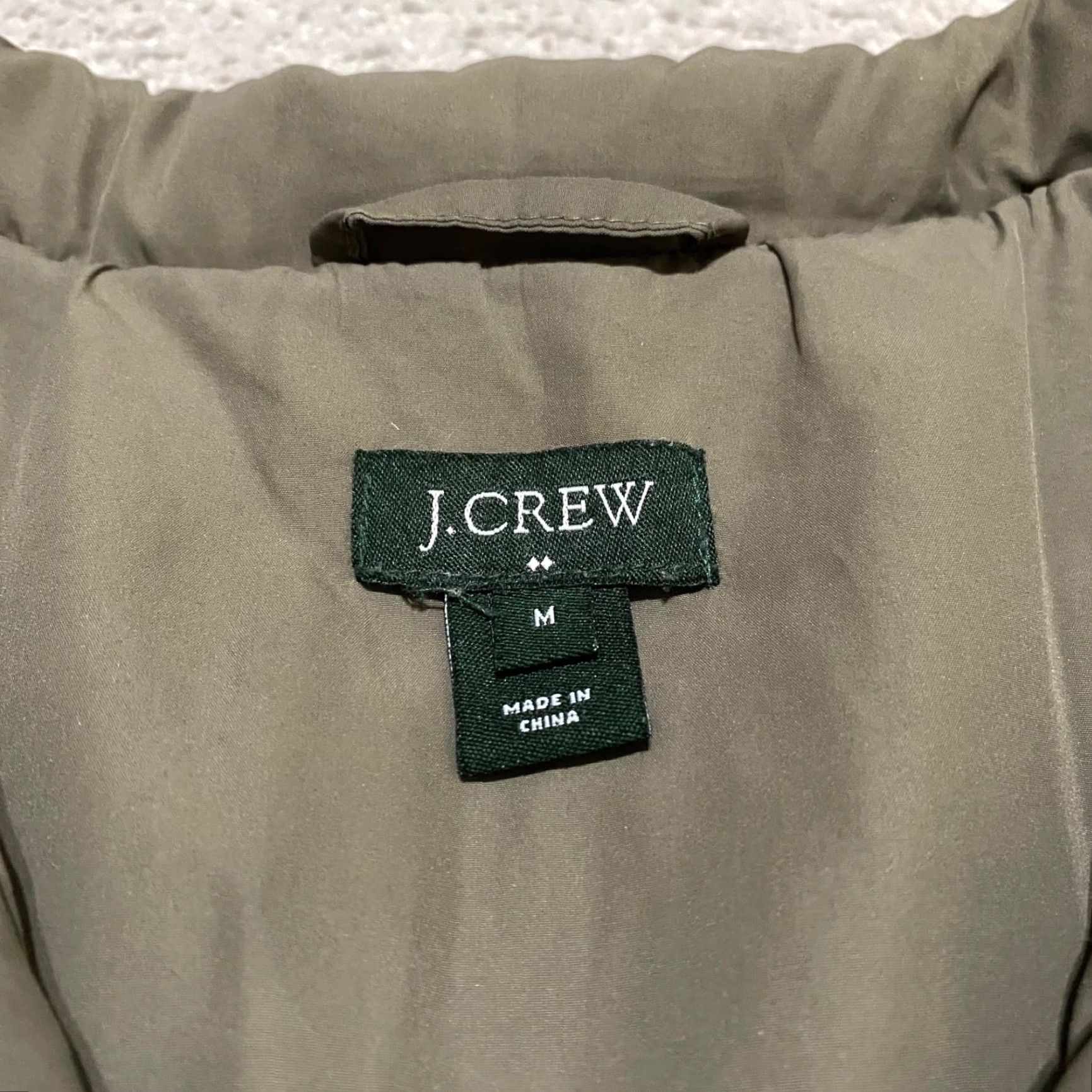 J.Crew J.CREW JACKET OLIVE GREEN QUILTED DOWN COAT XS WOMEN SHORT Size M / US 6-8 / IT 42-44 - 3 Thumbnail