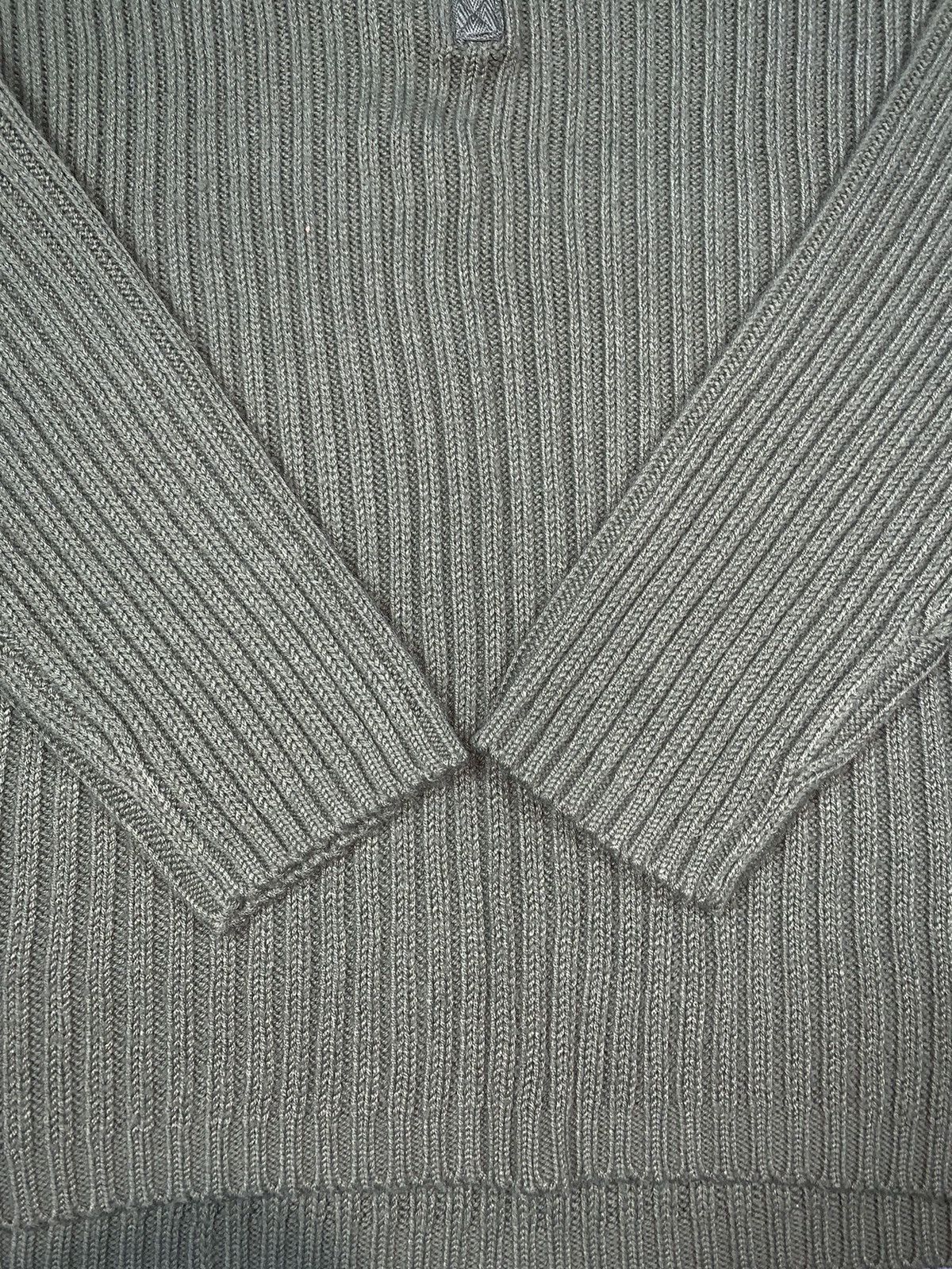Japanese Brand × Vintage Vintage Y2K Japanese ribbed 1/4 sweater streetwear S Size US S / EU 44-46 / 1 - 4 Thumbnail