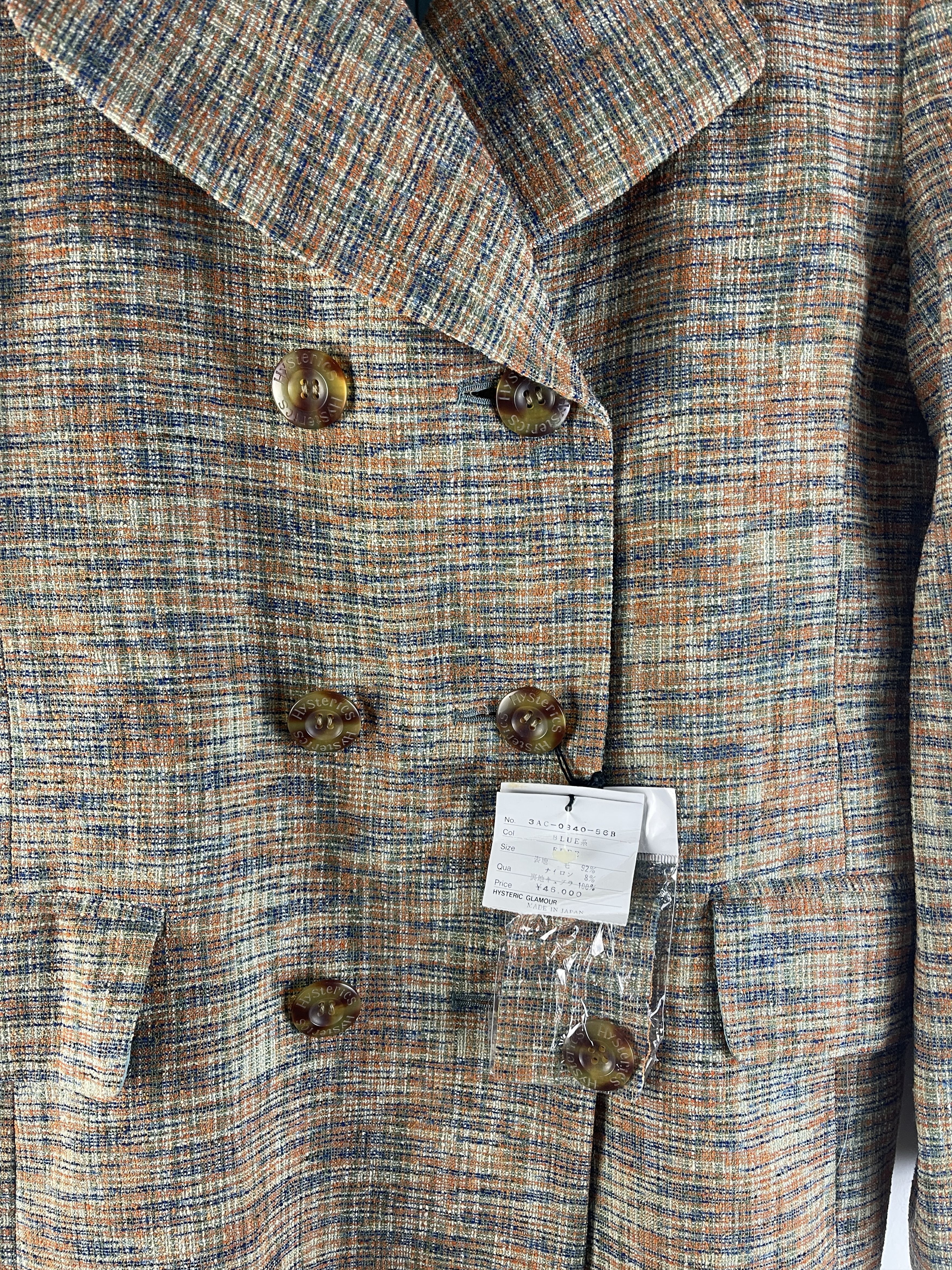 Hysteric Glamour Hysterics by Hysteric Glamour Wool Tweed Double Breasted Size US XS / EU 42 / 0 - 16 Thumbnail