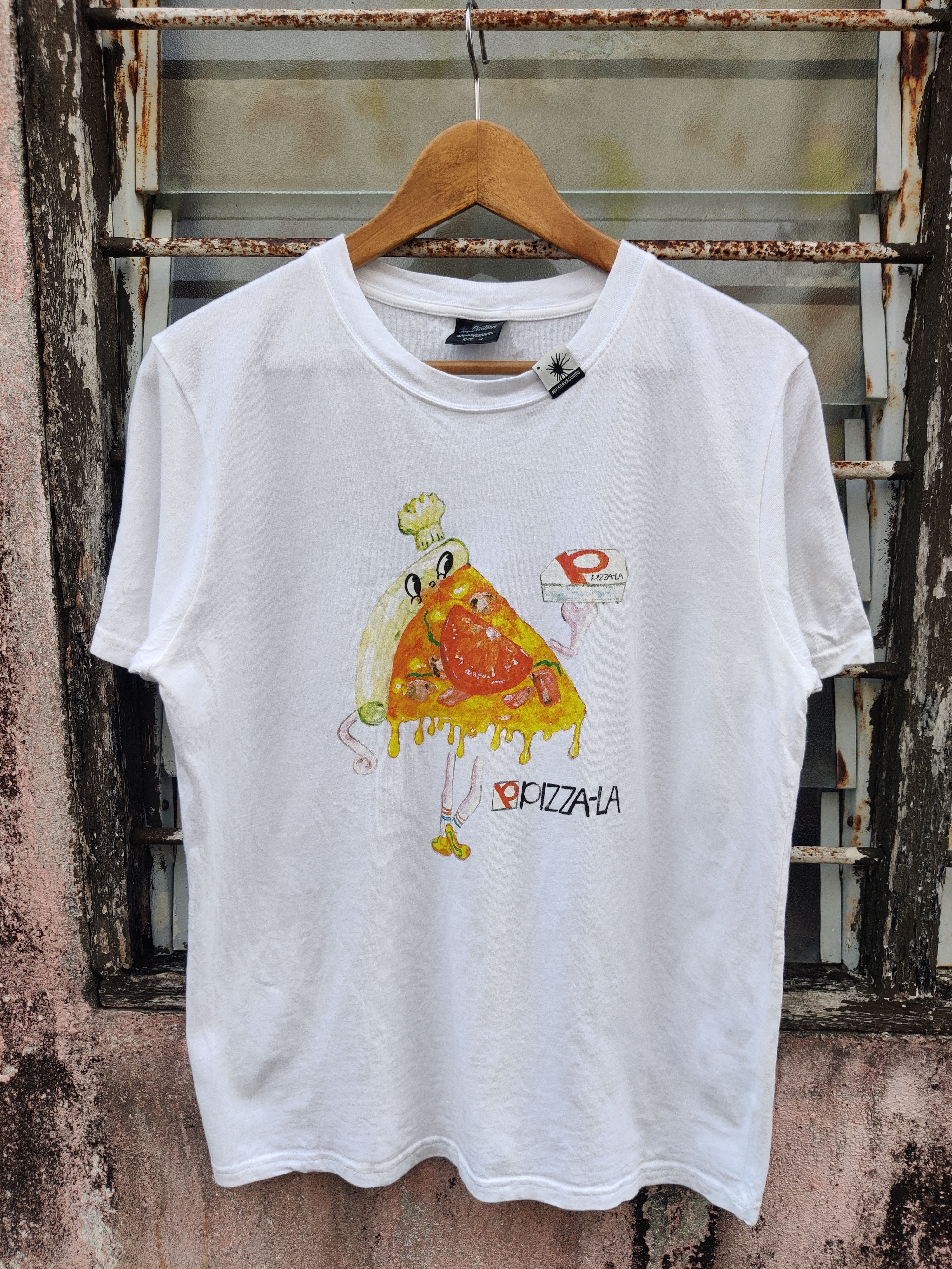 Maison MIHARA YASUHIRO Vintage Miharayasuhiro Pizza La Designer Shirt Size US M / EU 48-50 / 2 - 2 Thumbnail